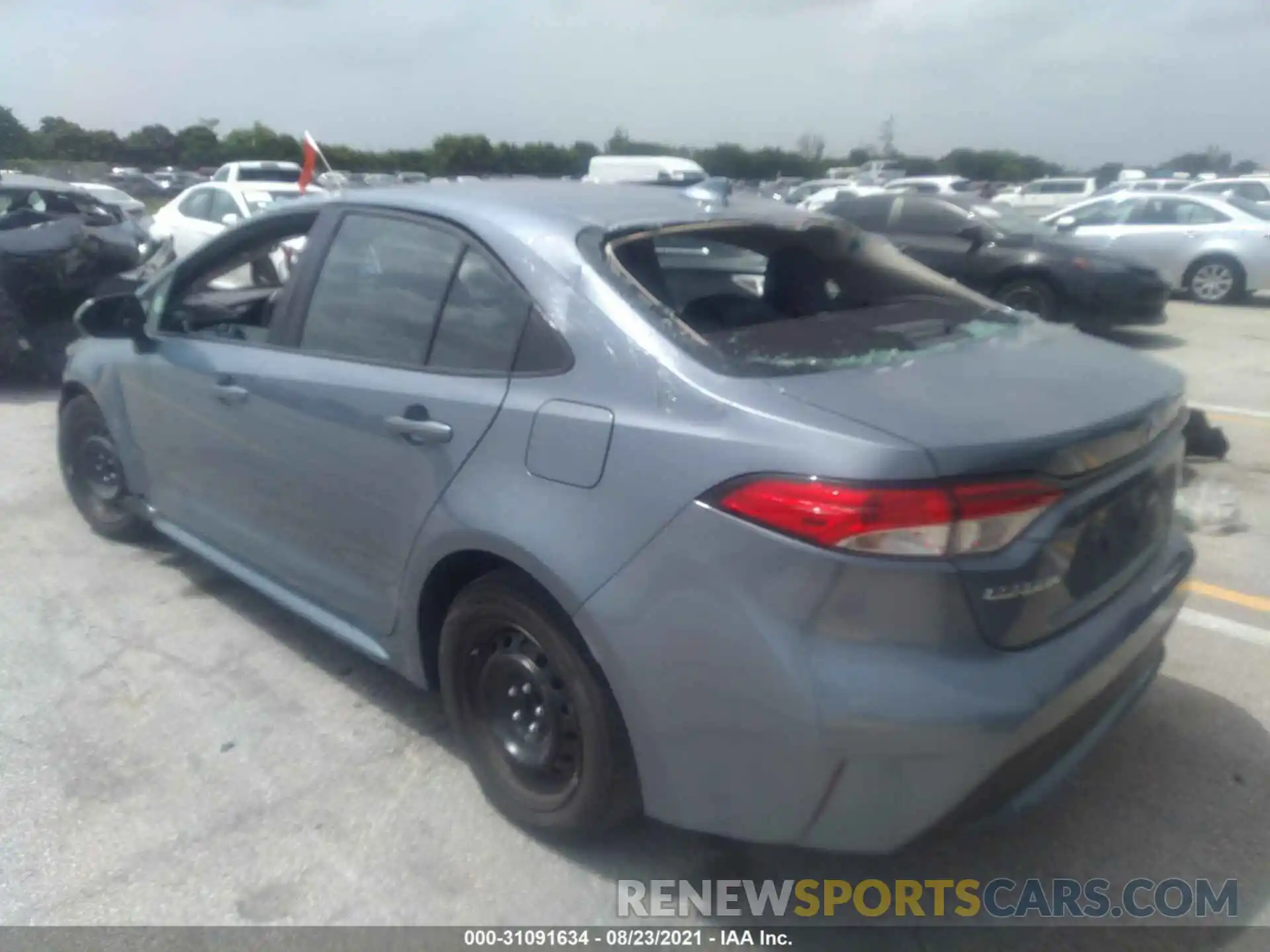 3 Photograph of a damaged car 5YFEPRAE6LP032378 TOYOTA COROLLA 2020