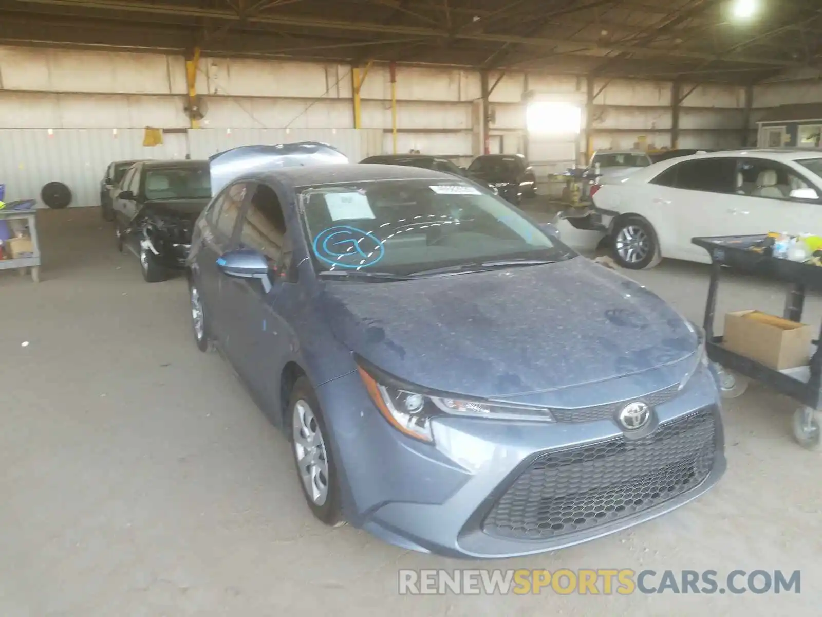 1 Photograph of a damaged car 5YFEPRAE6LP034048 TOYOTA COROLLA 2020