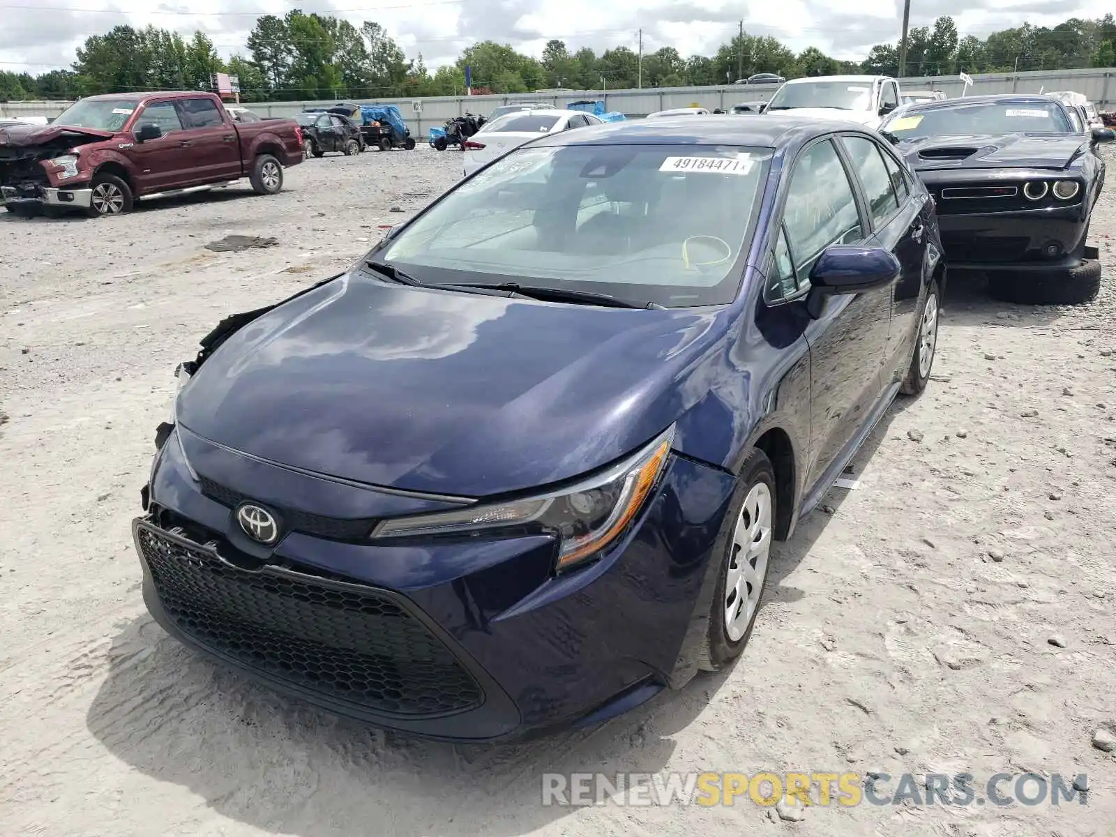 2 Photograph of a damaged car 5YFEPRAE6LP034356 TOYOTA COROLLA 2020