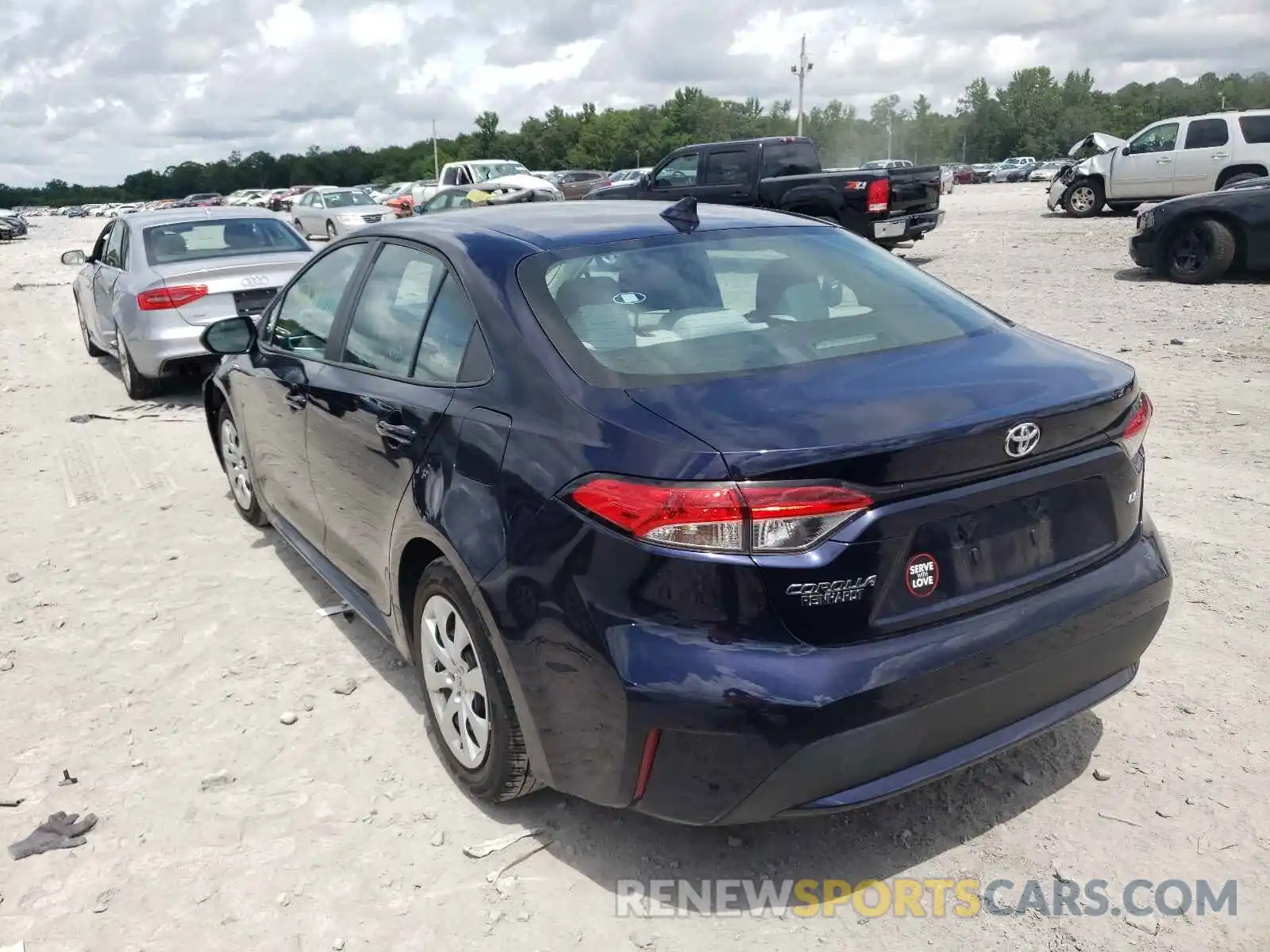 3 Photograph of a damaged car 5YFEPRAE6LP034356 TOYOTA COROLLA 2020