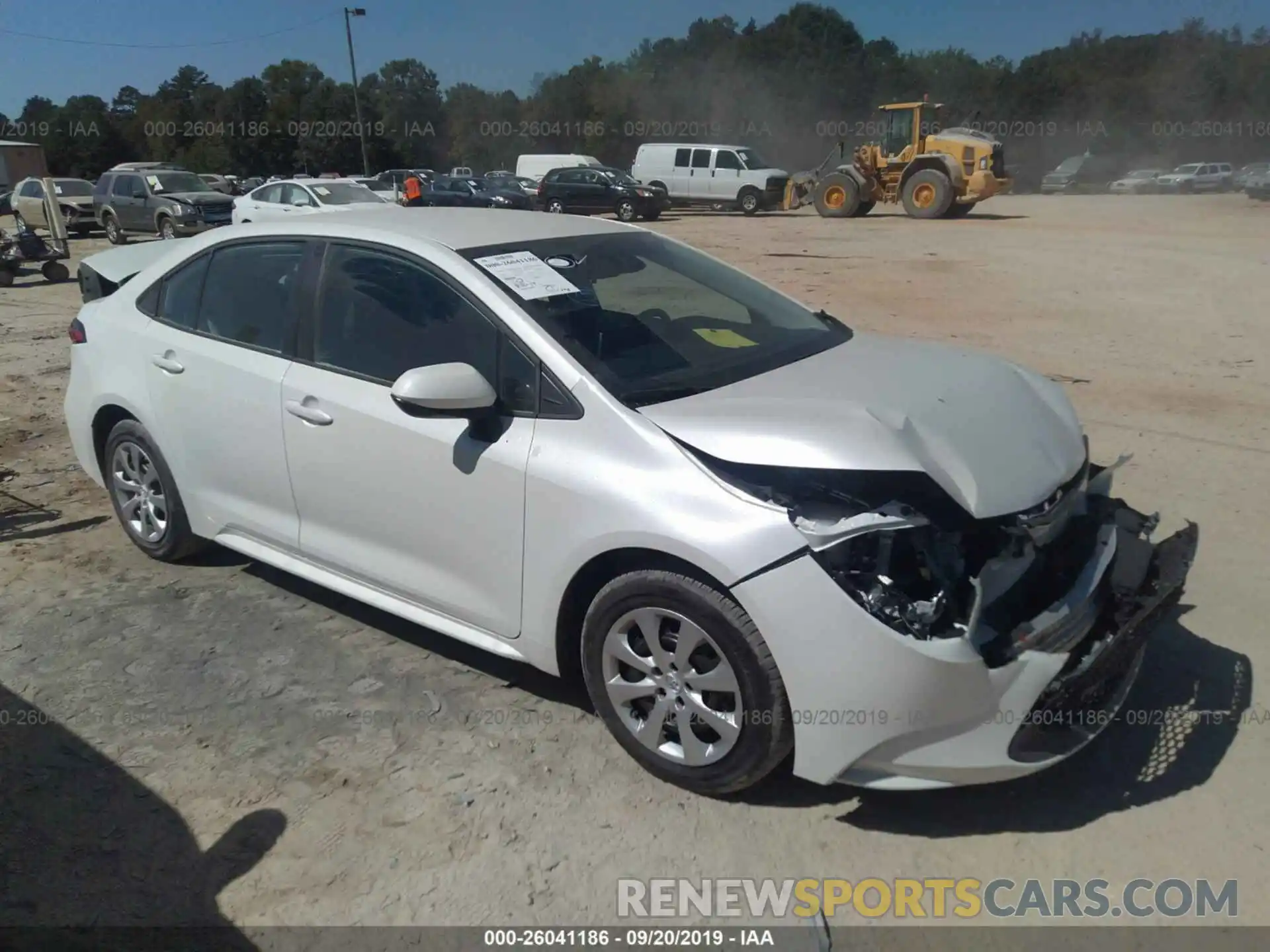 1 Photograph of a damaged car 5YFEPRAE6LP034874 TOYOTA COROLLA 2020