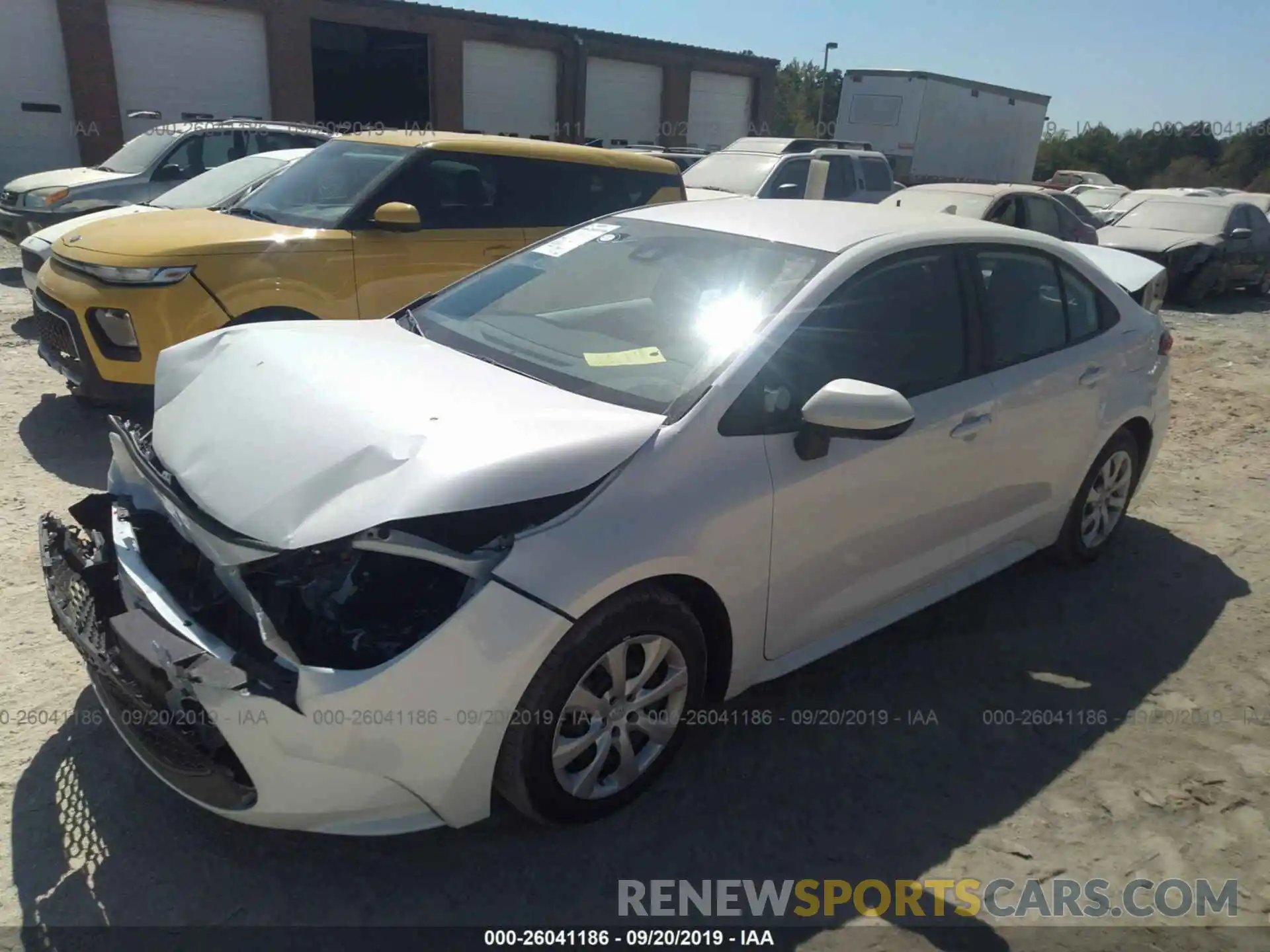 2 Photograph of a damaged car 5YFEPRAE6LP034874 TOYOTA COROLLA 2020