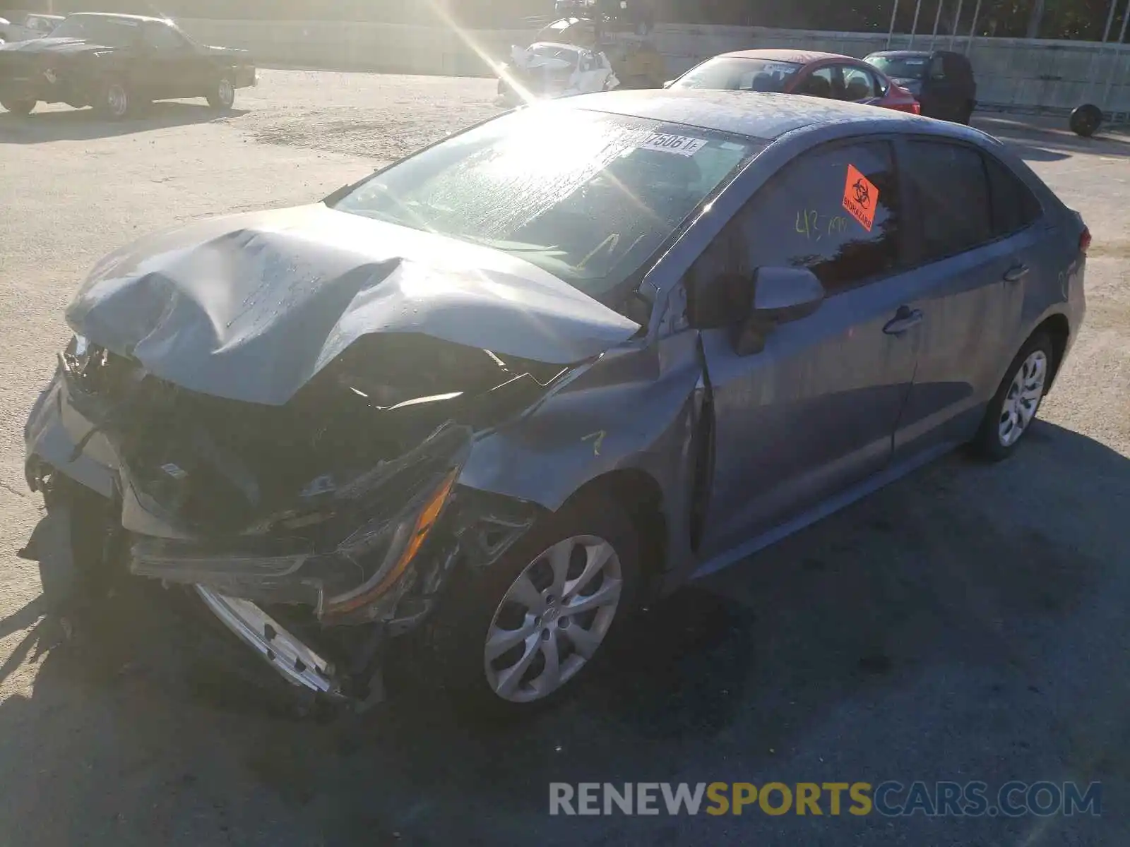 2 Photograph of a damaged car 5YFEPRAE6LP035295 TOYOTA COROLLA 2020