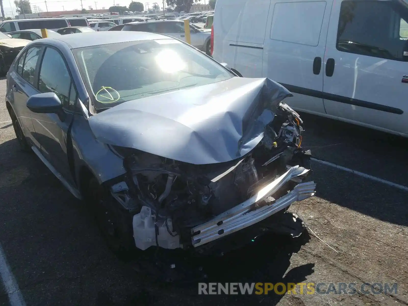 1 Photograph of a damaged car 5YFEPRAE6LP035832 TOYOTA COROLLA 2020