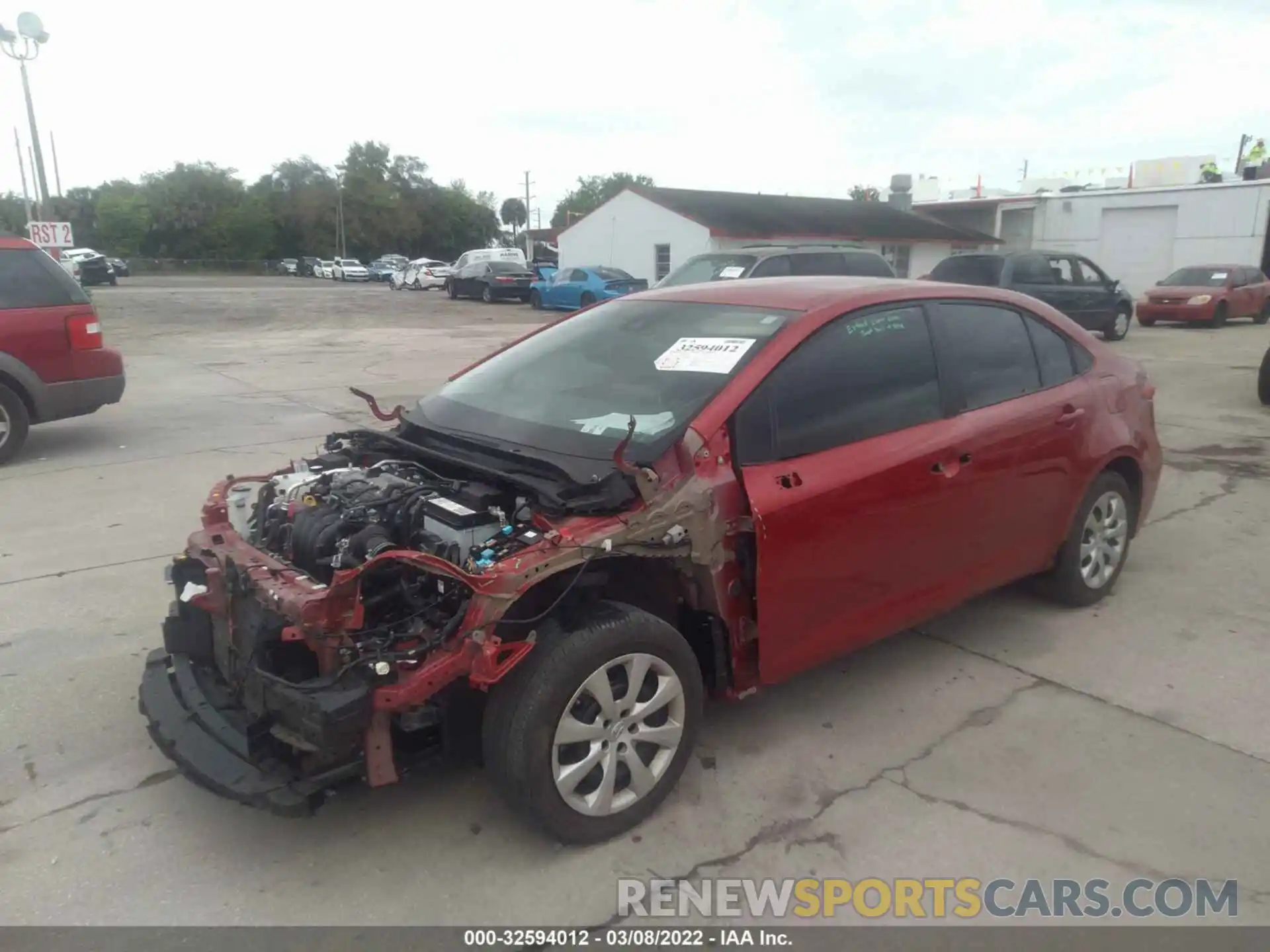 2 Photograph of a damaged car 5YFEPRAE6LP035992 TOYOTA COROLLA 2020