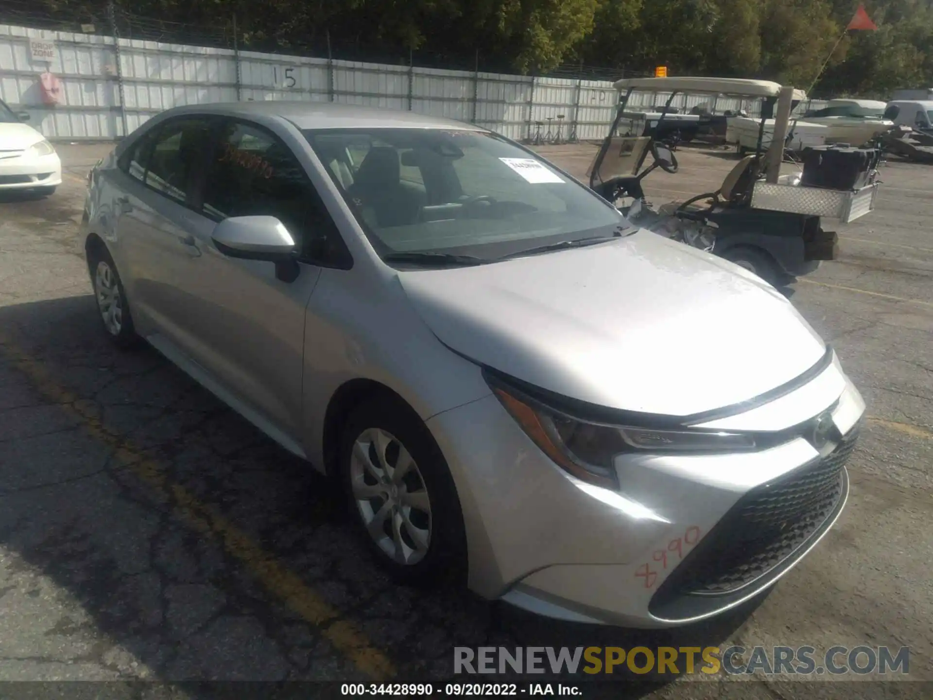 1 Photograph of a damaged car 5YFEPRAE6LP036432 TOYOTA COROLLA 2020