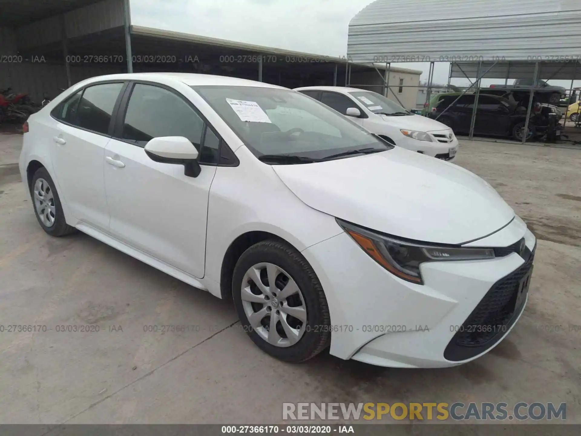 1 Photograph of a damaged car 5YFEPRAE6LP036978 TOYOTA COROLLA 2020