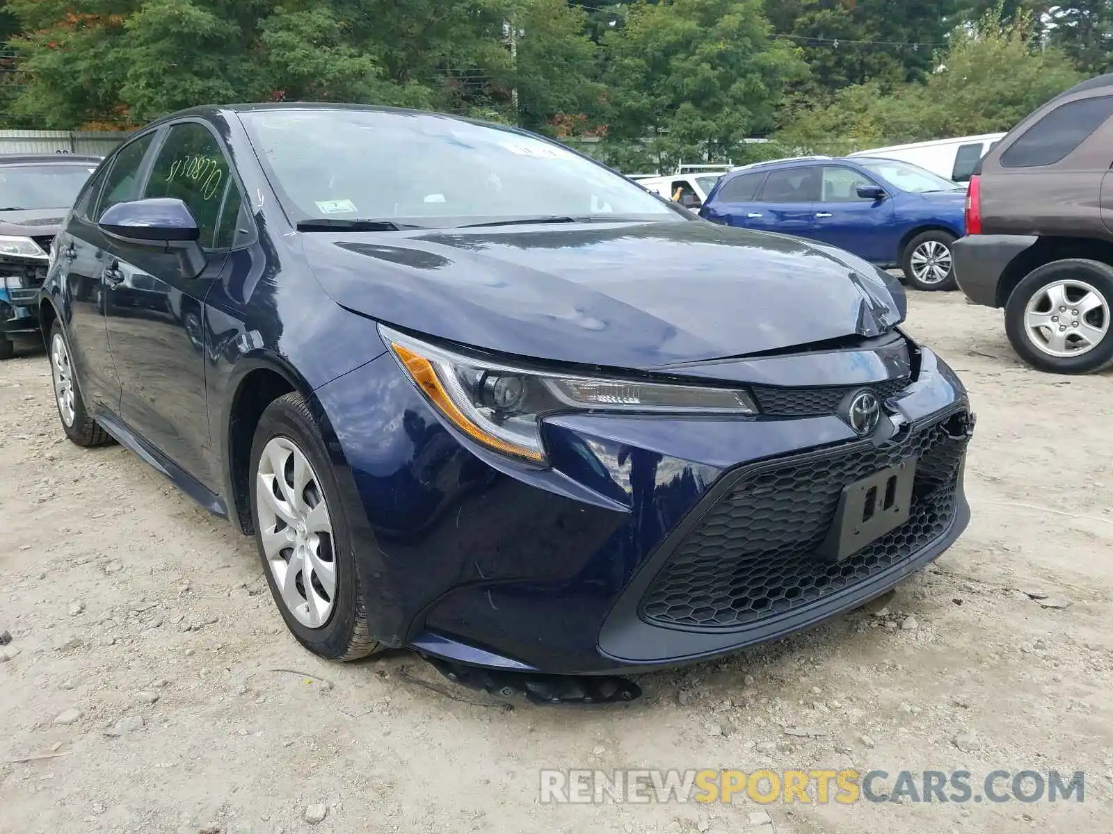 1 Photograph of a damaged car 5YFEPRAE6LP037242 TOYOTA COROLLA 2020