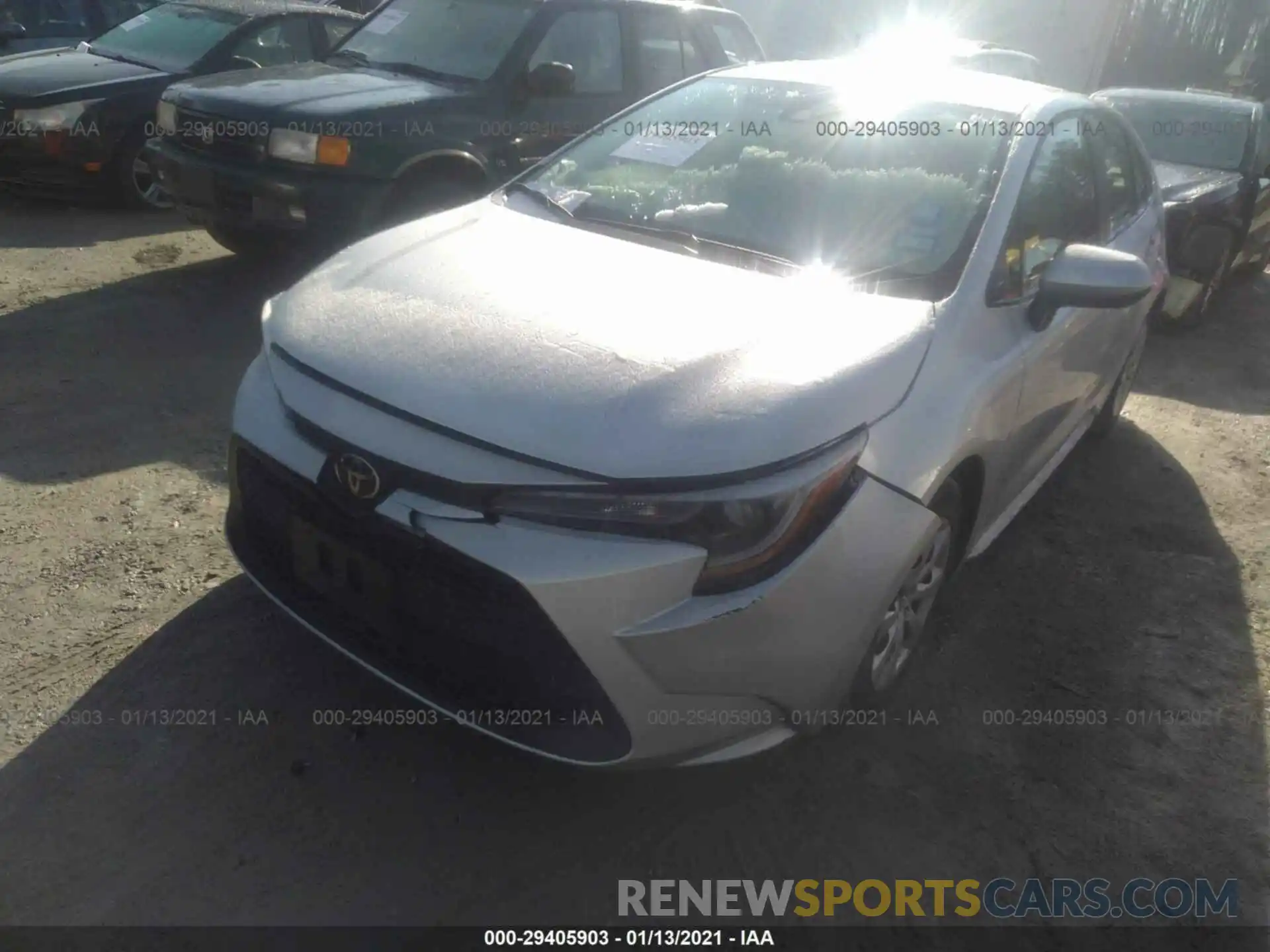 2 Photograph of a damaged car 5YFEPRAE6LP038424 TOYOTA COROLLA 2020