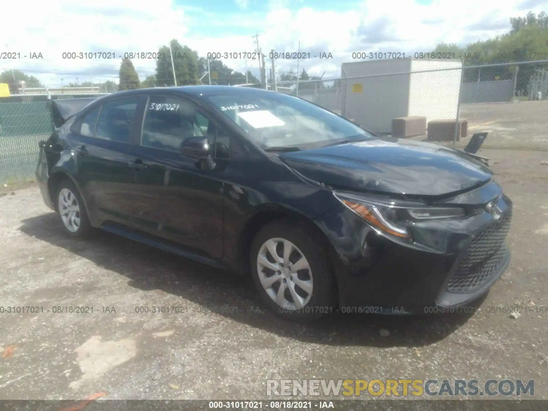 1 Photograph of a damaged car 5YFEPRAE6LP038925 TOYOTA COROLLA 2020