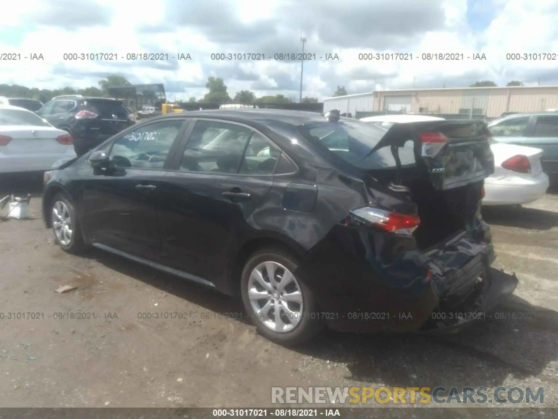 3 Photograph of a damaged car 5YFEPRAE6LP038925 TOYOTA COROLLA 2020