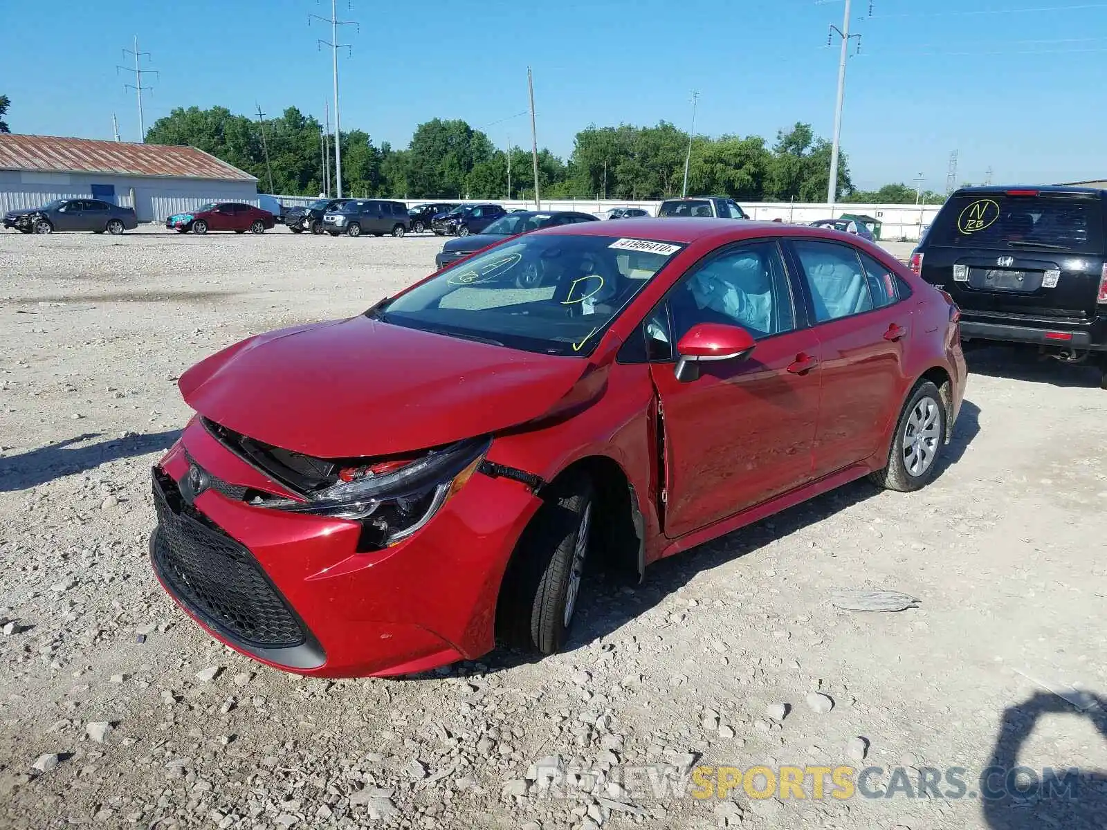 2 Photograph of a damaged car 5YFEPRAE6LP040237 TOYOTA COROLLA 2020