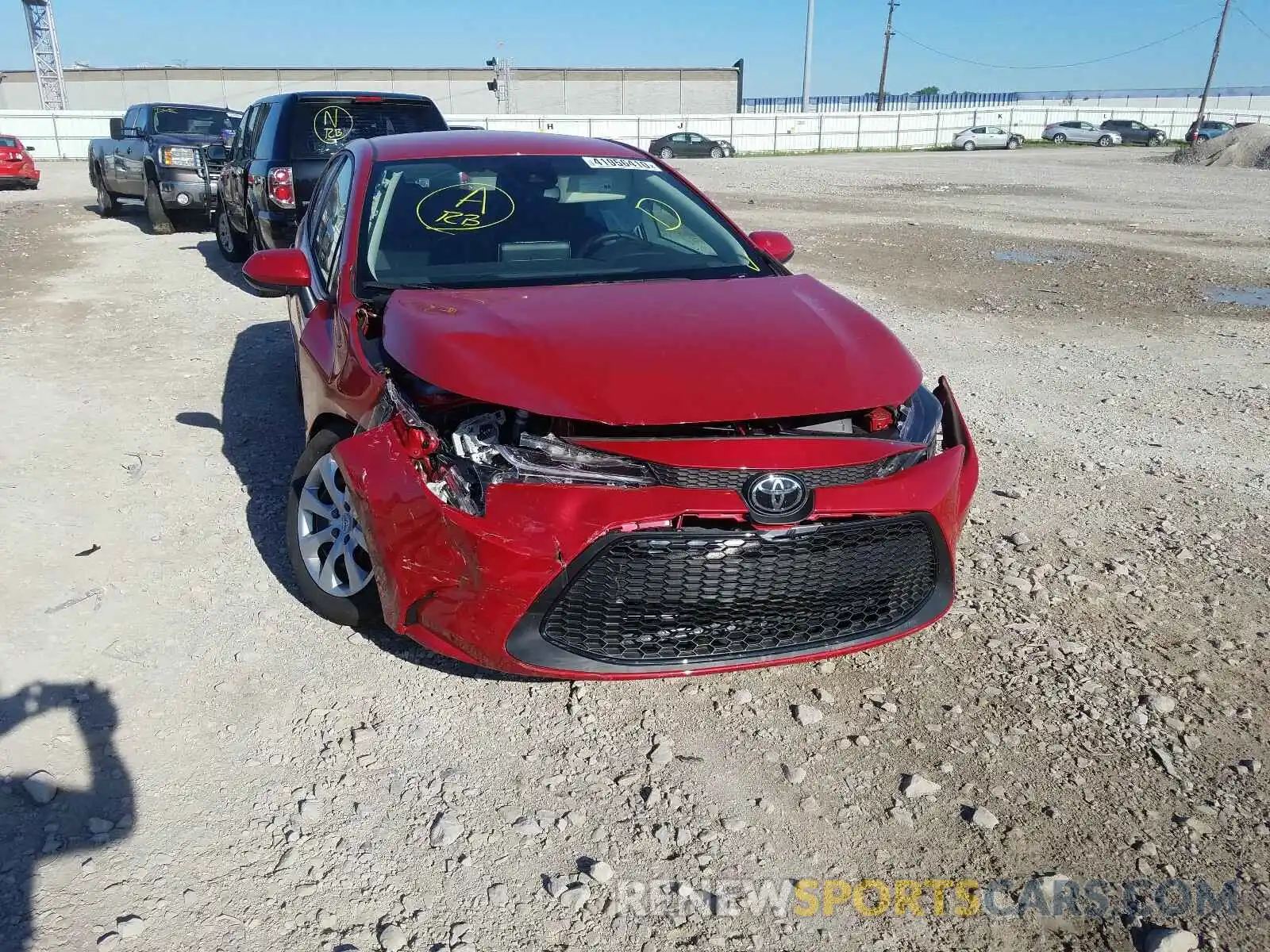 9 Photograph of a damaged car 5YFEPRAE6LP040237 TOYOTA COROLLA 2020