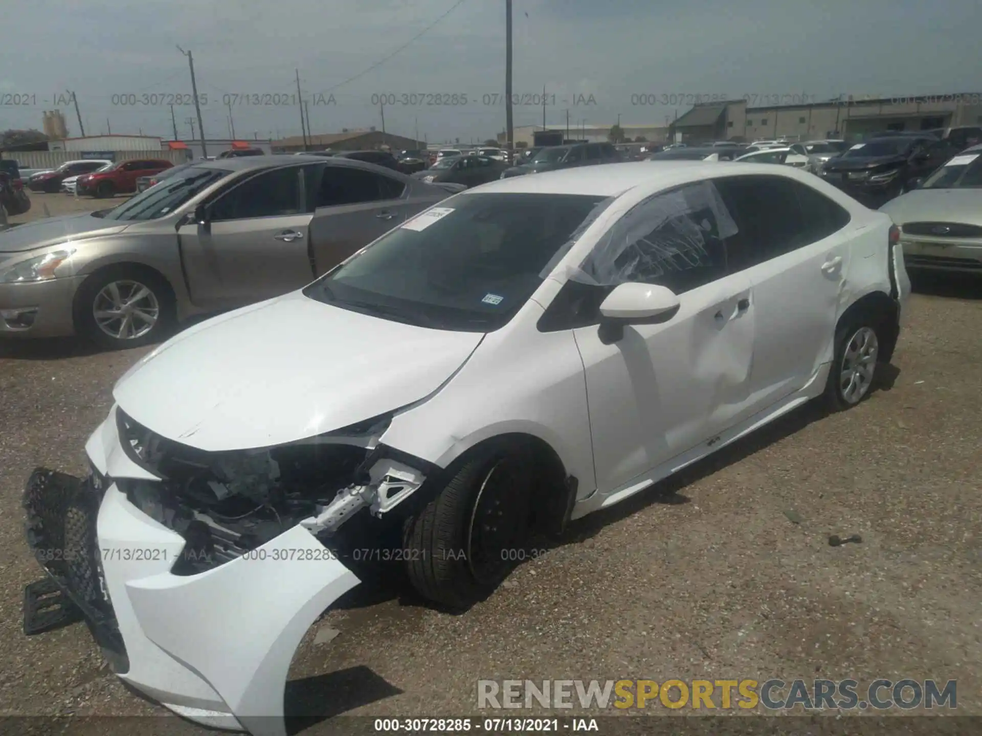 2 Photograph of a damaged car 5YFEPRAE6LP042117 TOYOTA COROLLA 2020