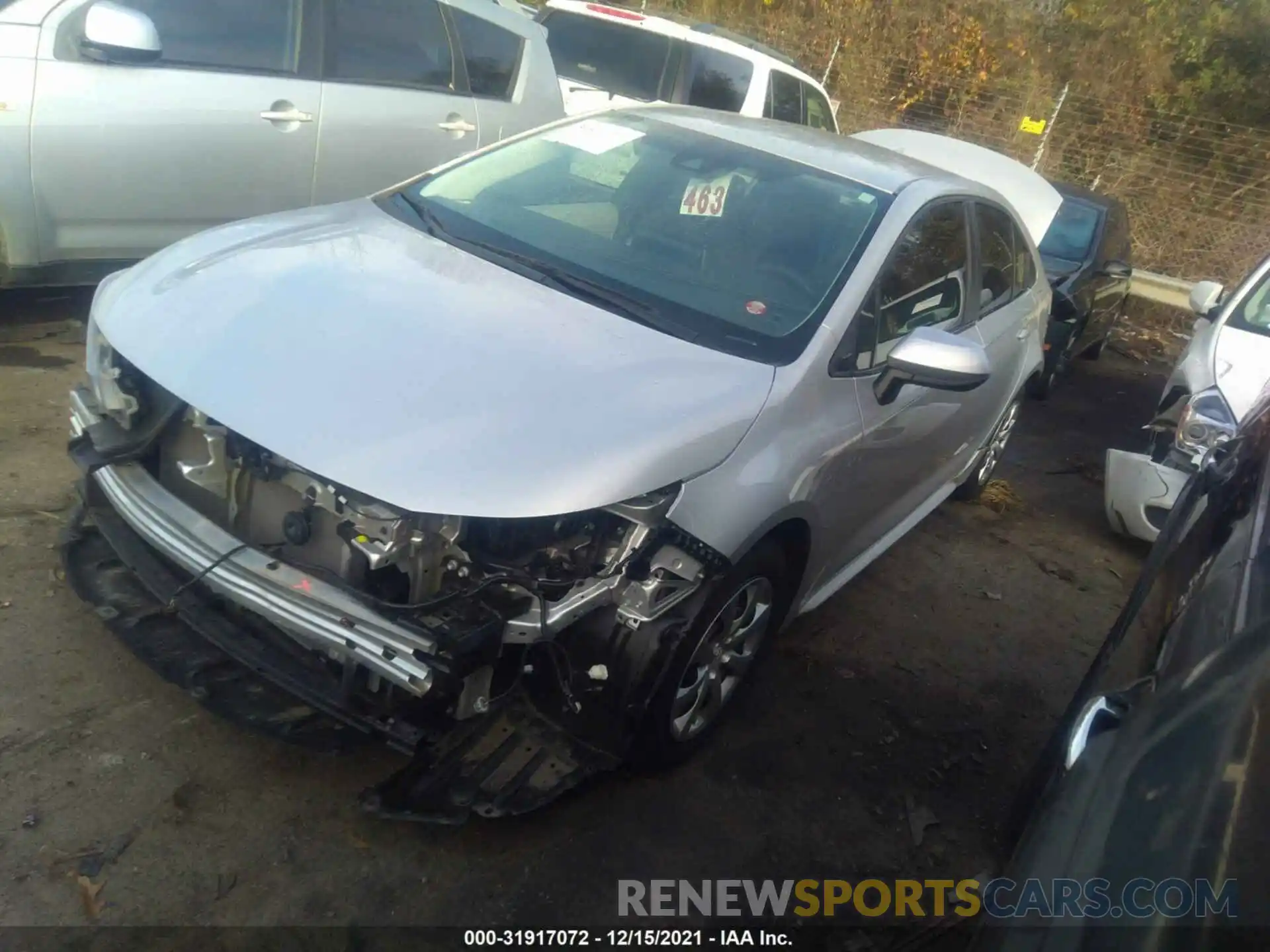 2 Photograph of a damaged car 5YFEPRAE6LP045681 TOYOTA COROLLA 2020