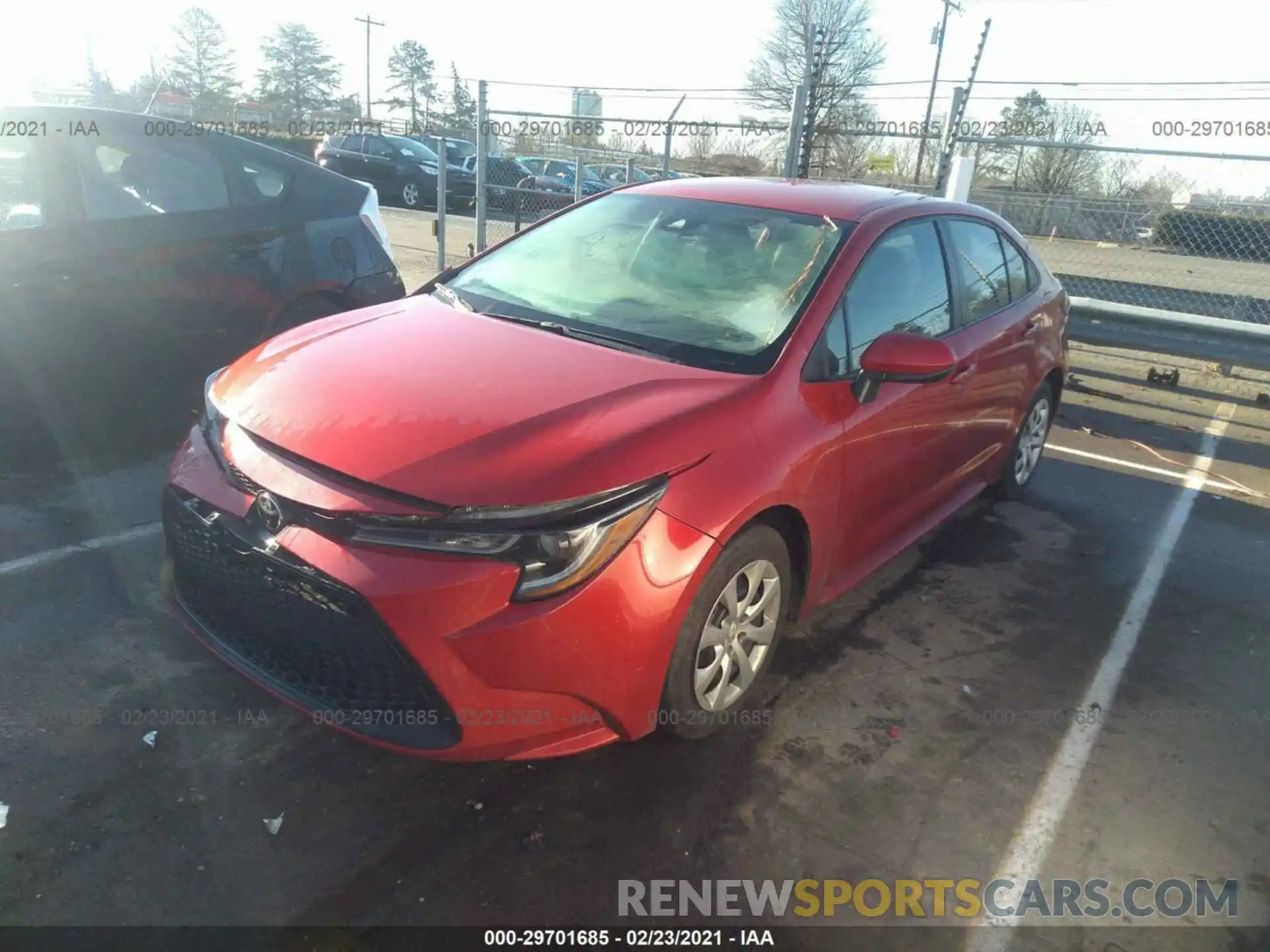 2 Photograph of a damaged car 5YFEPRAE6LP045728 TOYOTA COROLLA 2020