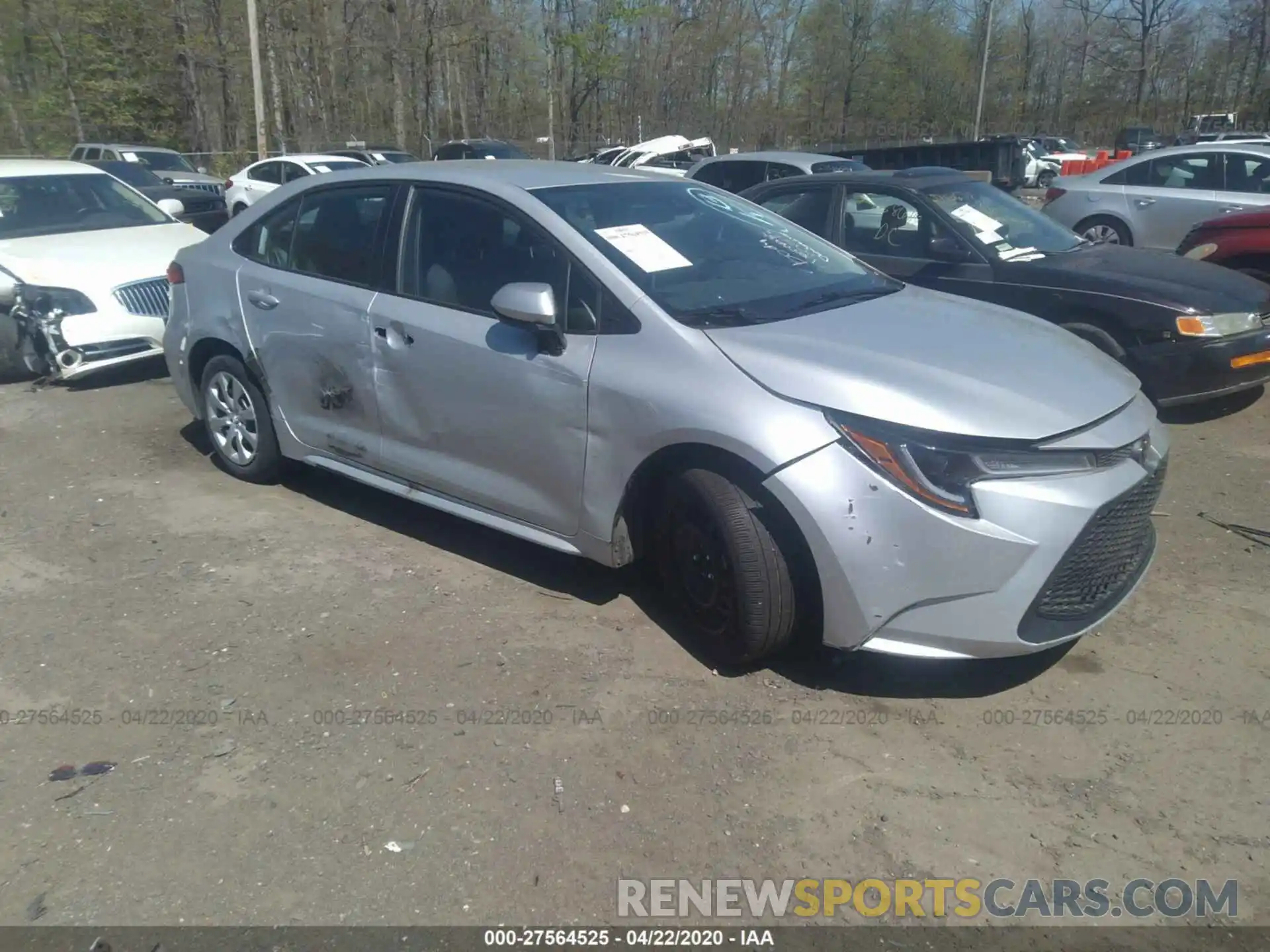 1 Photograph of a damaged car 5YFEPRAE6LP046832 TOYOTA COROLLA 2020