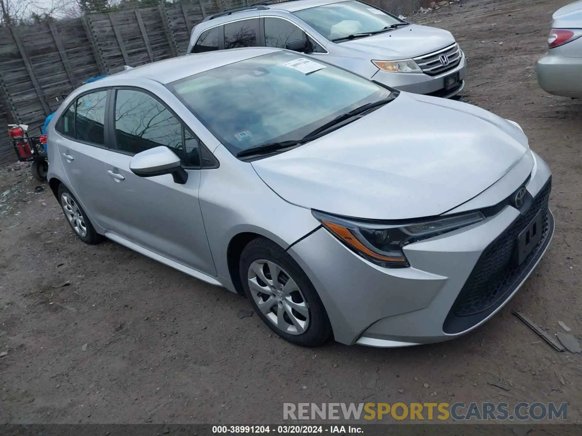 1 Photograph of a damaged car 5YFEPRAE6LP047821 TOYOTA COROLLA 2020