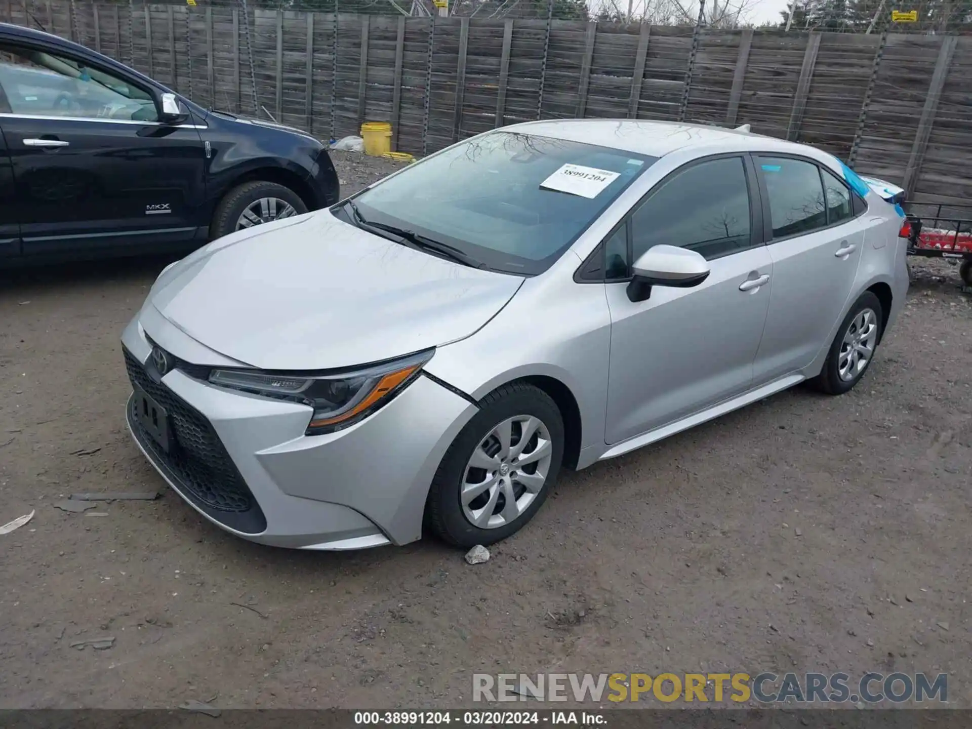 2 Photograph of a damaged car 5YFEPRAE6LP047821 TOYOTA COROLLA 2020