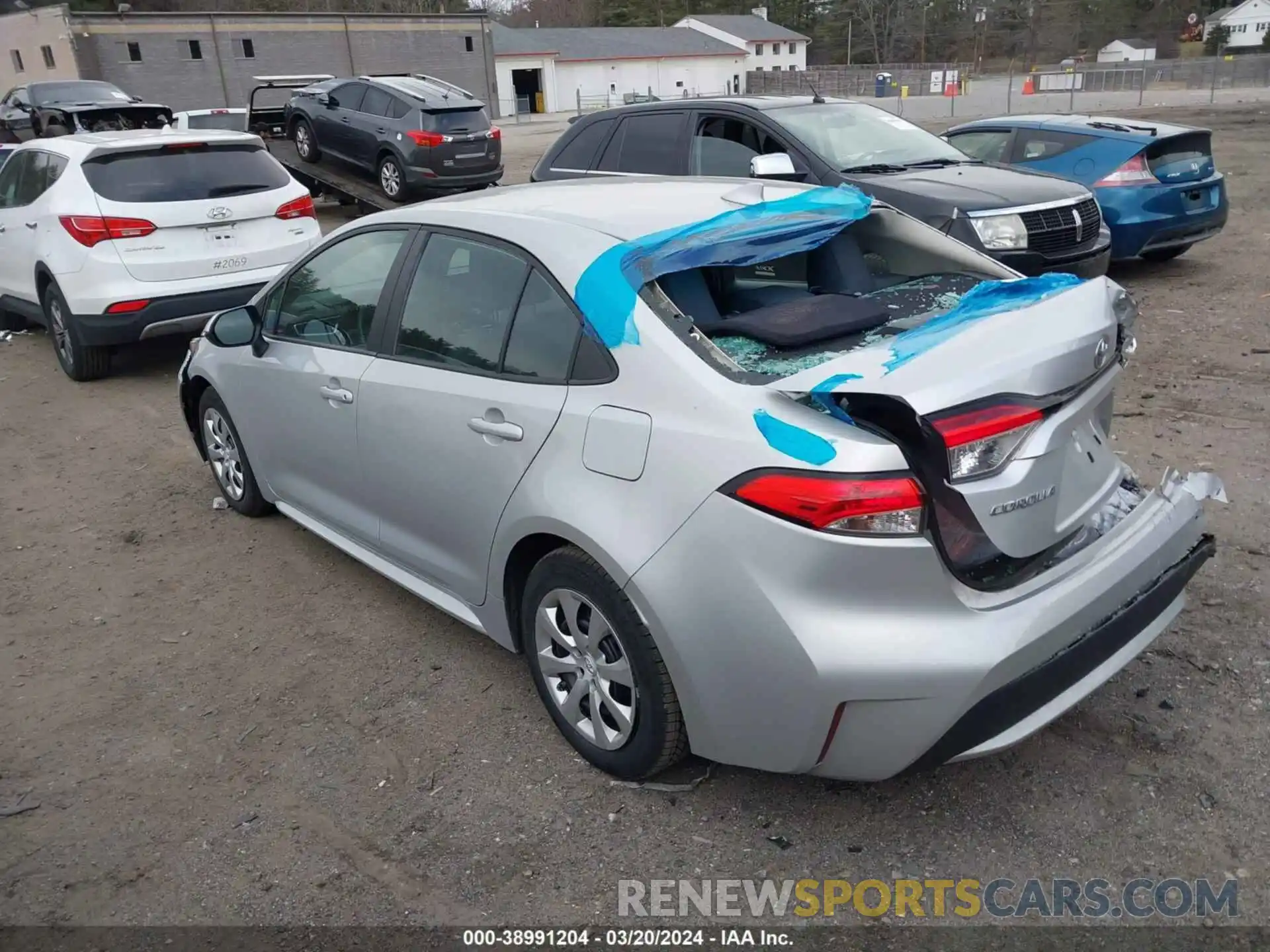 3 Photograph of a damaged car 5YFEPRAE6LP047821 TOYOTA COROLLA 2020