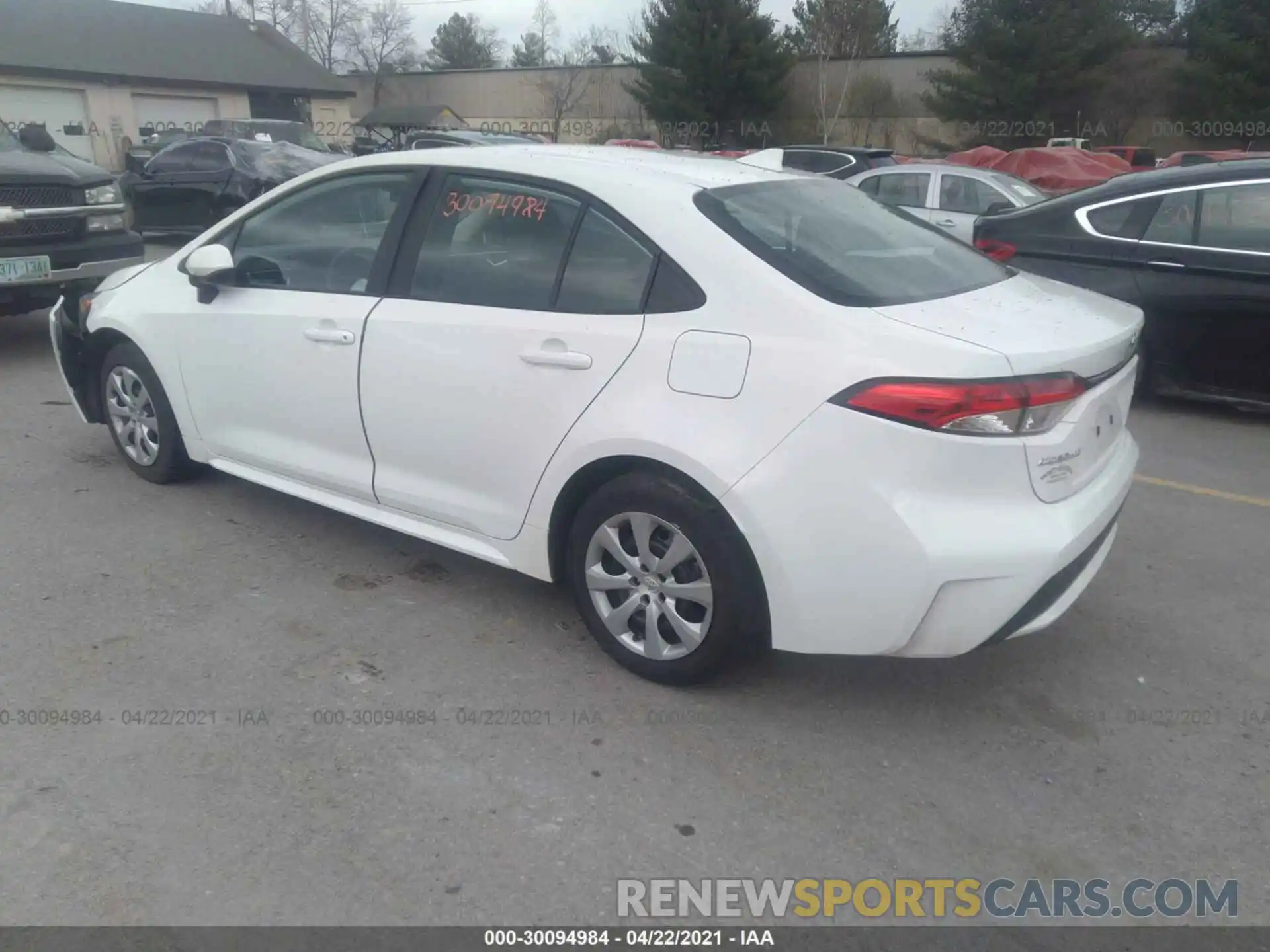 3 Photograph of a damaged car 5YFEPRAE6LP048547 TOYOTA COROLLA 2020