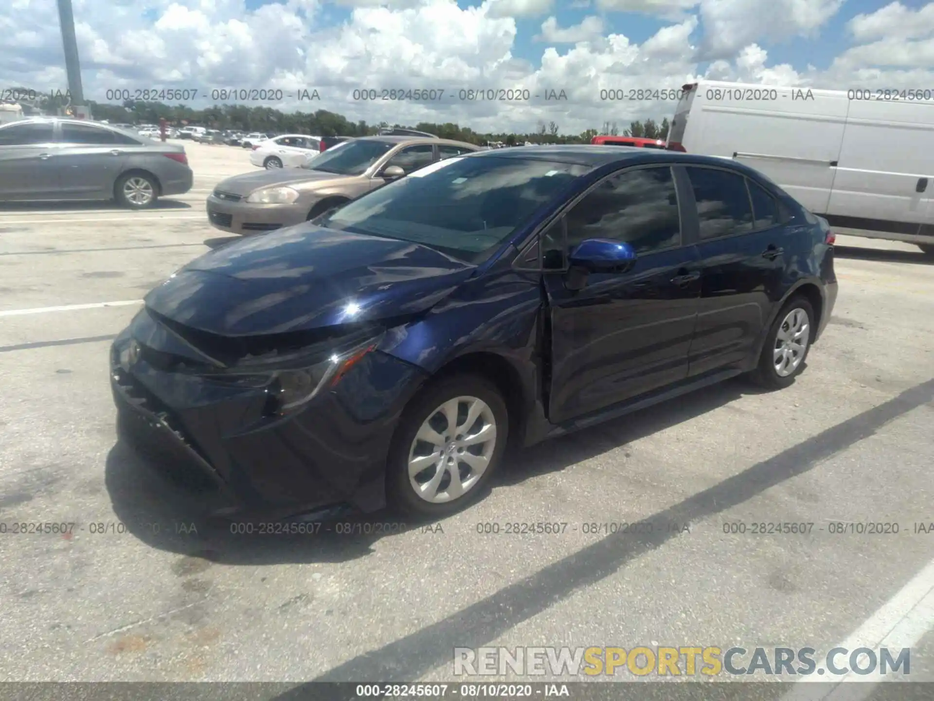 2 Photograph of a damaged car 5YFEPRAE6LP048791 TOYOTA COROLLA 2020