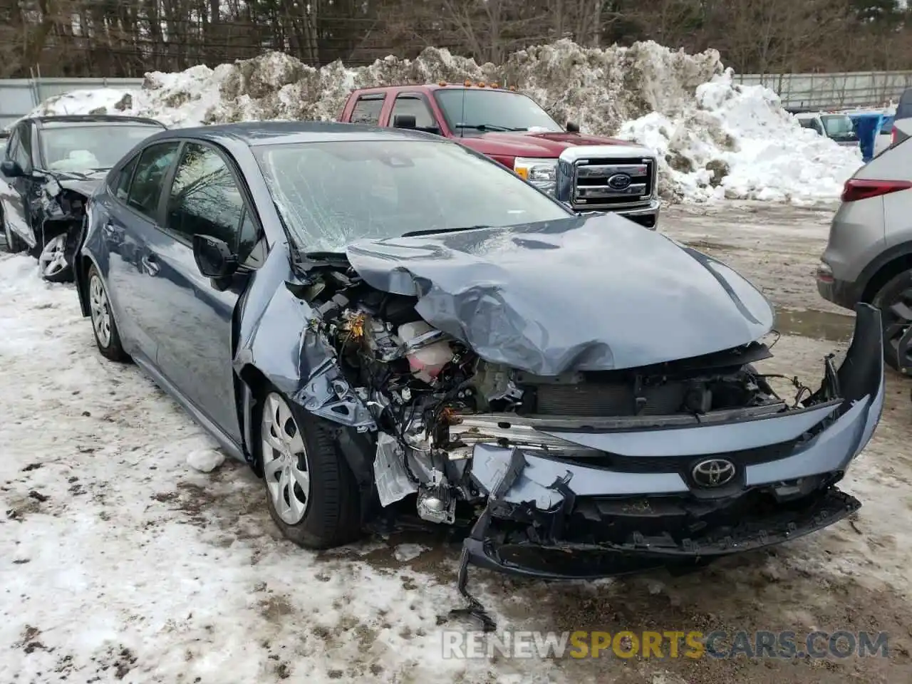 1 Photograph of a damaged car 5YFEPRAE6LP049701 TOYOTA COROLLA 2020