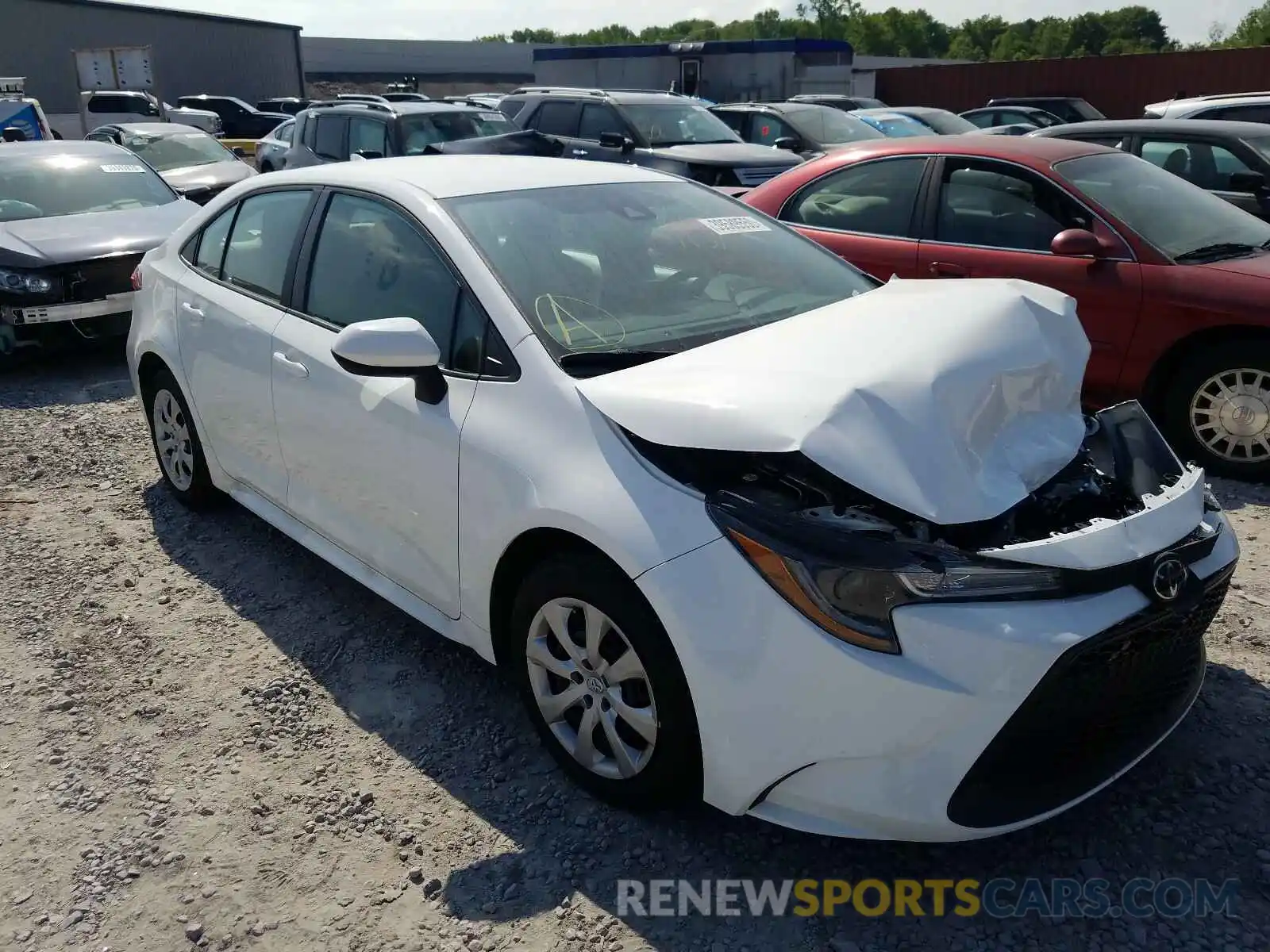 1 Photograph of a damaged car 5YFEPRAE6LP051691 TOYOTA COROLLA 2020