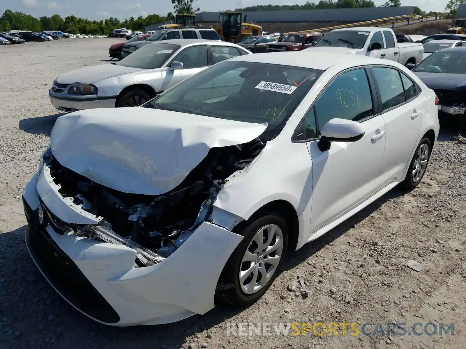 2 Photograph of a damaged car 5YFEPRAE6LP051691 TOYOTA COROLLA 2020