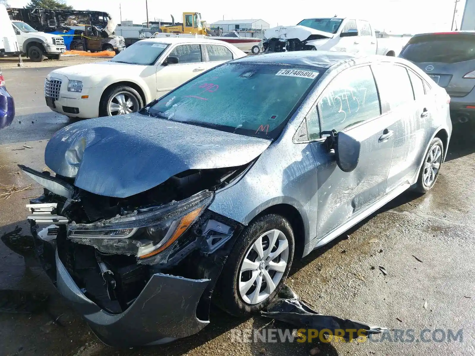 2 Photograph of a damaged car 5YFEPRAE6LP052386 TOYOTA COROLLA 2020