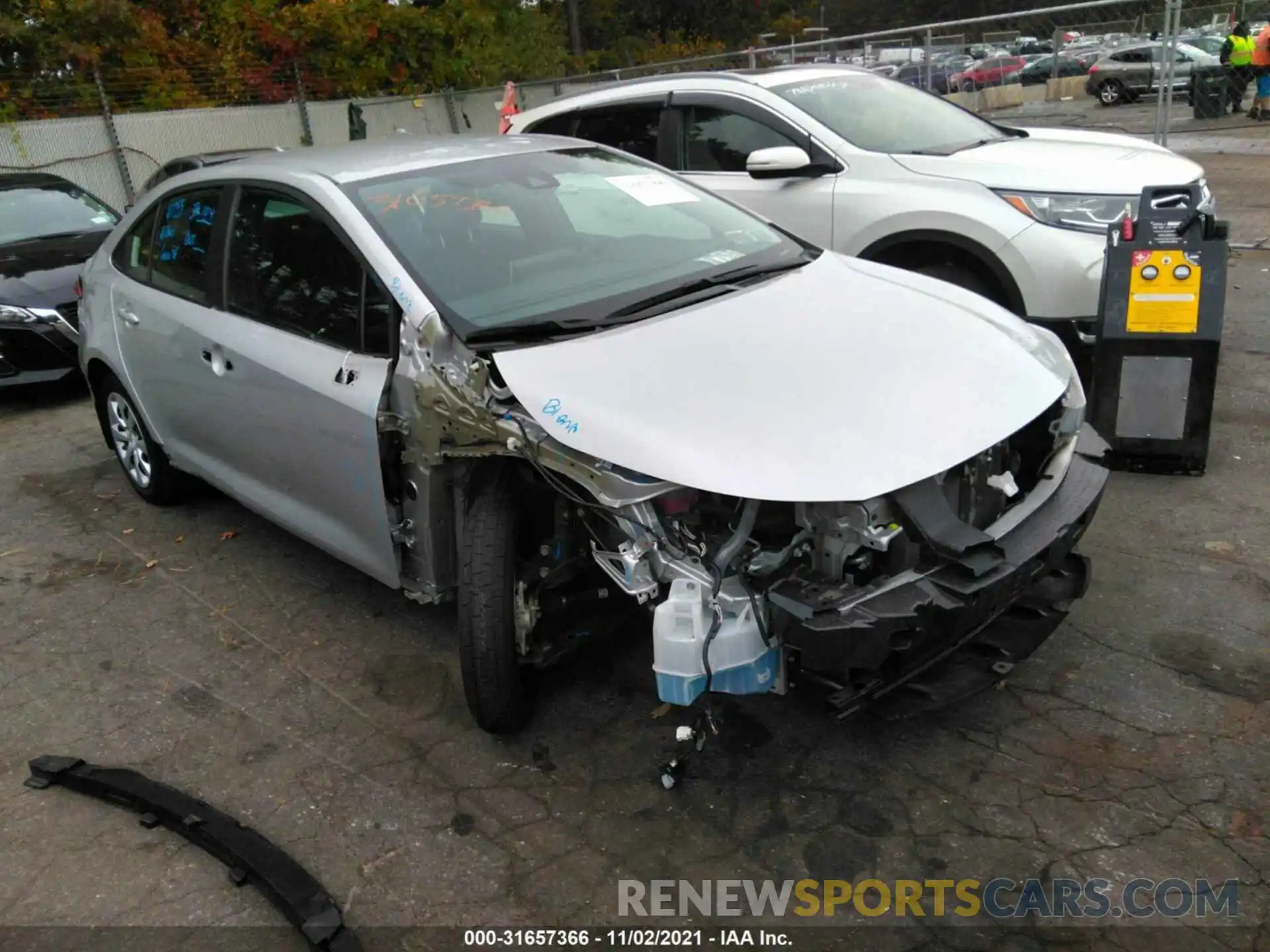 1 Photograph of a damaged car 5YFEPRAE6LP052761 TOYOTA COROLLA 2020