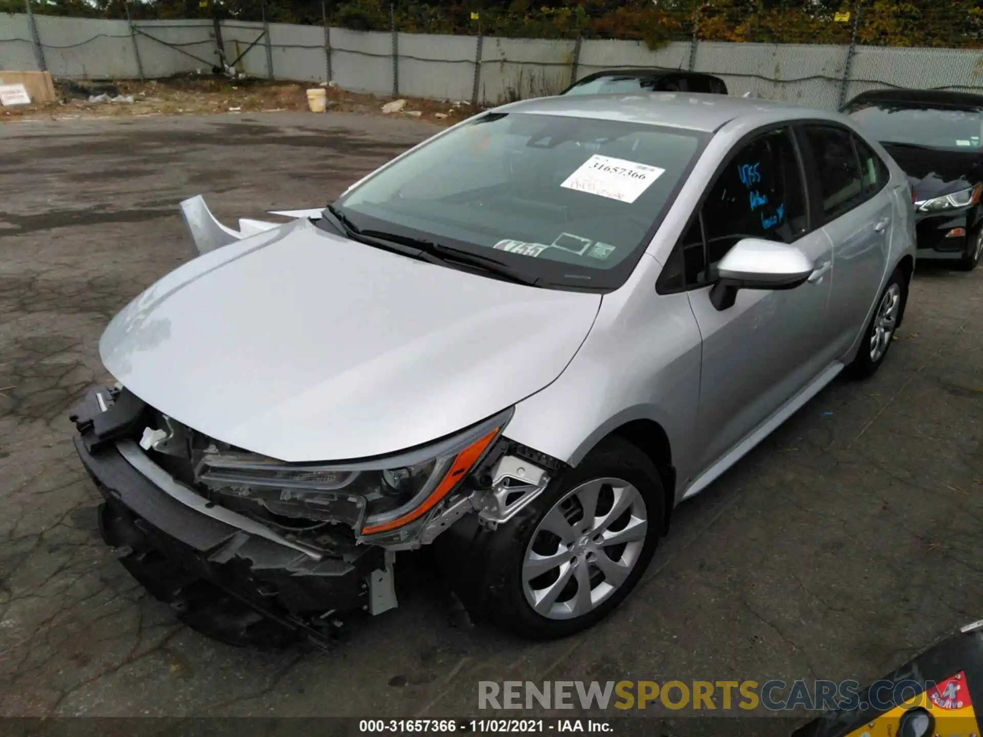 2 Photograph of a damaged car 5YFEPRAE6LP052761 TOYOTA COROLLA 2020