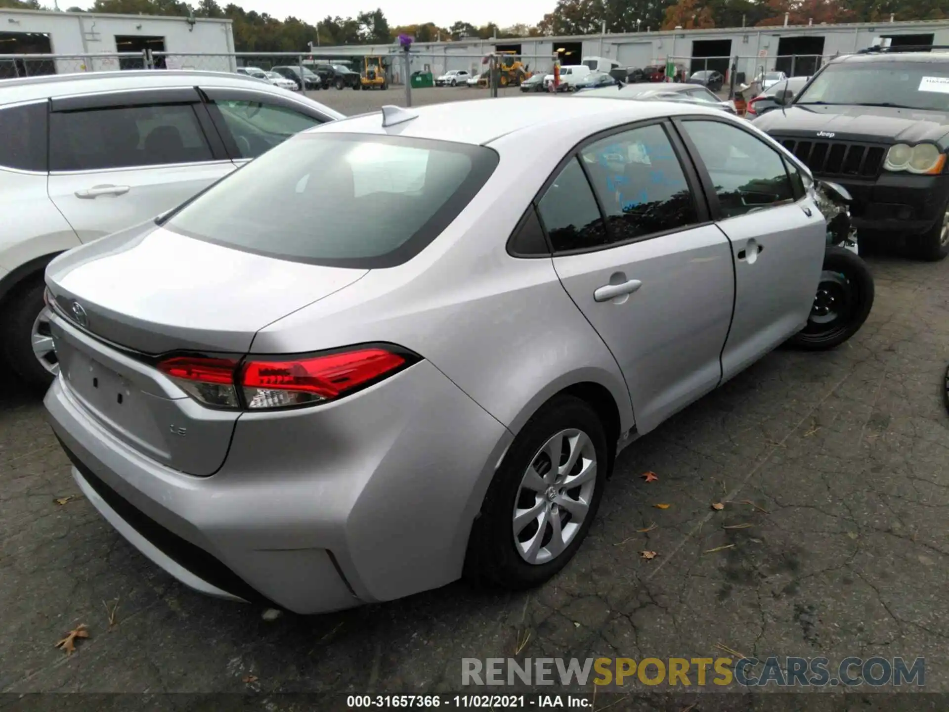 4 Photograph of a damaged car 5YFEPRAE6LP052761 TOYOTA COROLLA 2020