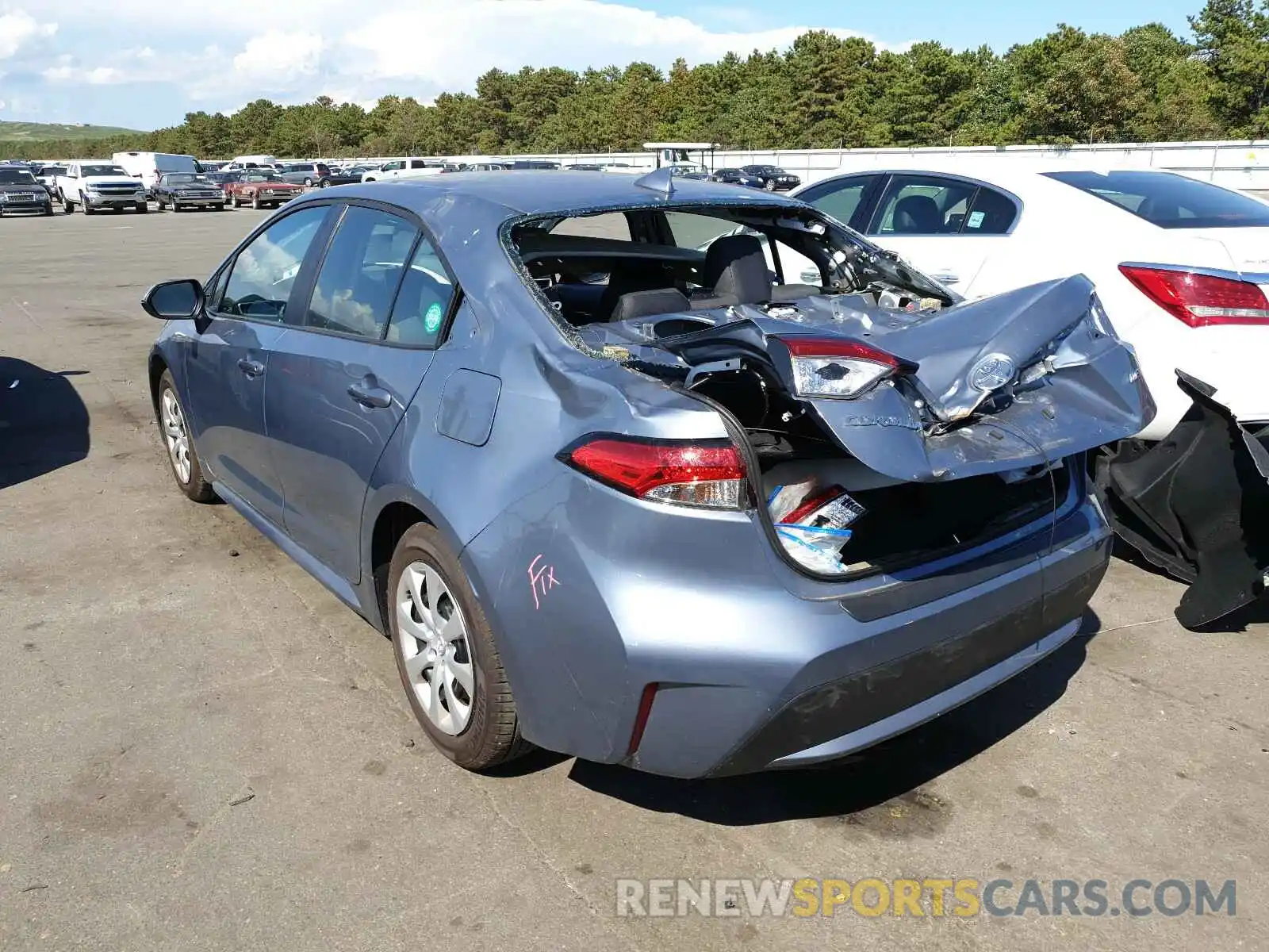 3 Photograph of a damaged car 5YFEPRAE6LP053215 TOYOTA COROLLA 2020