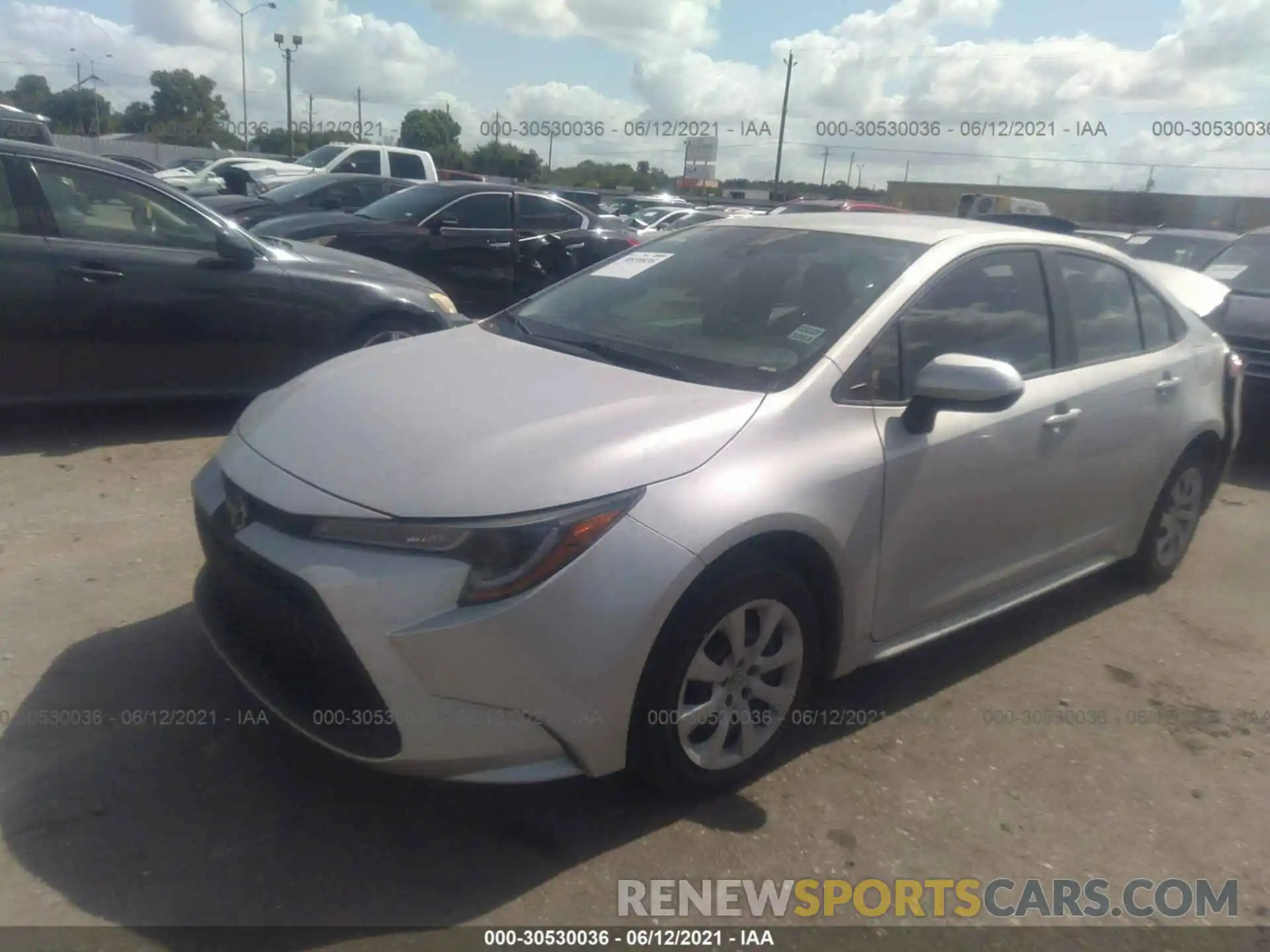 2 Photograph of a damaged car 5YFEPRAE6LP053506 TOYOTA COROLLA 2020