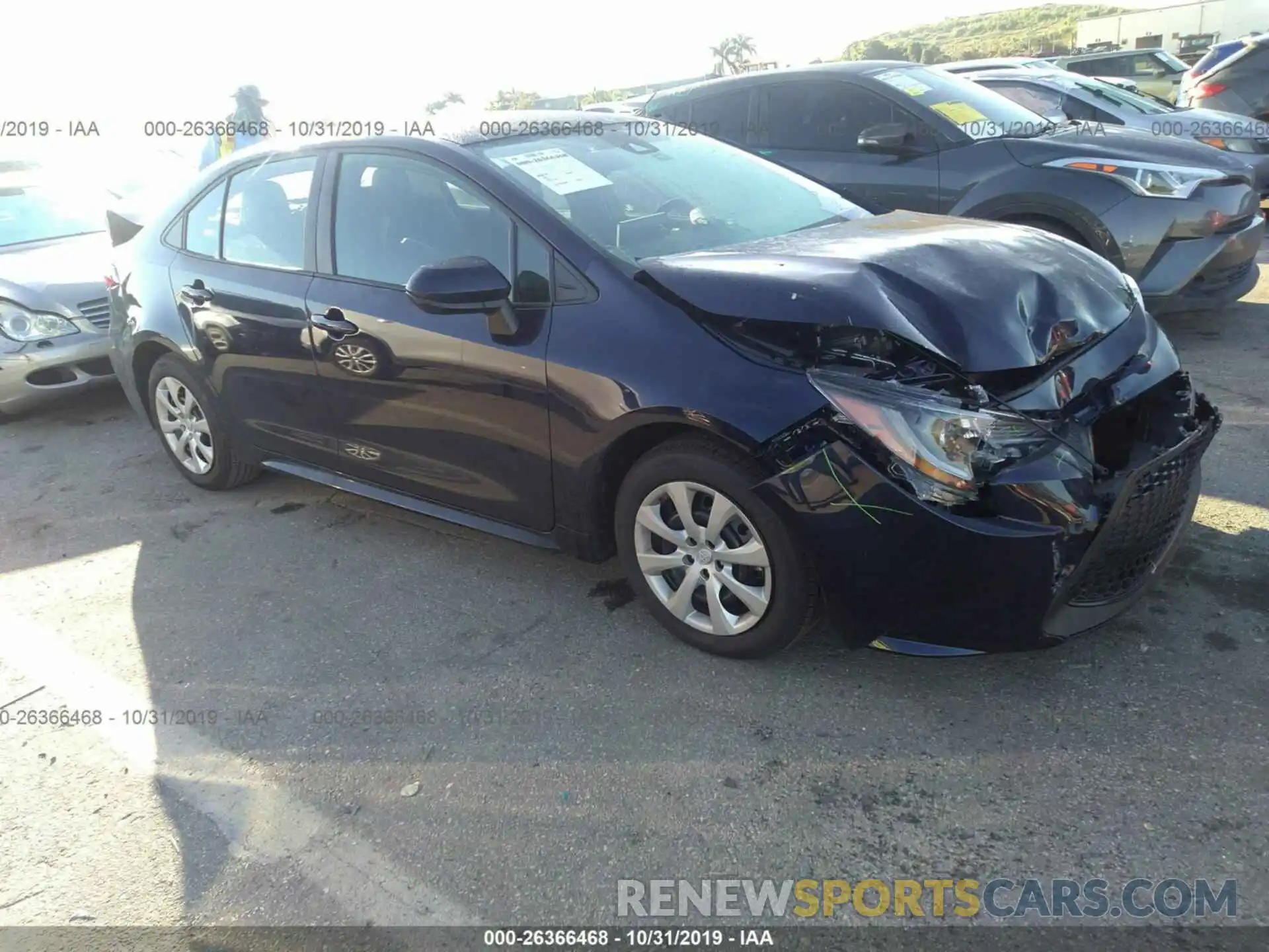 1 Photograph of a damaged car 5YFEPRAE6LP054879 TOYOTA COROLLA 2020