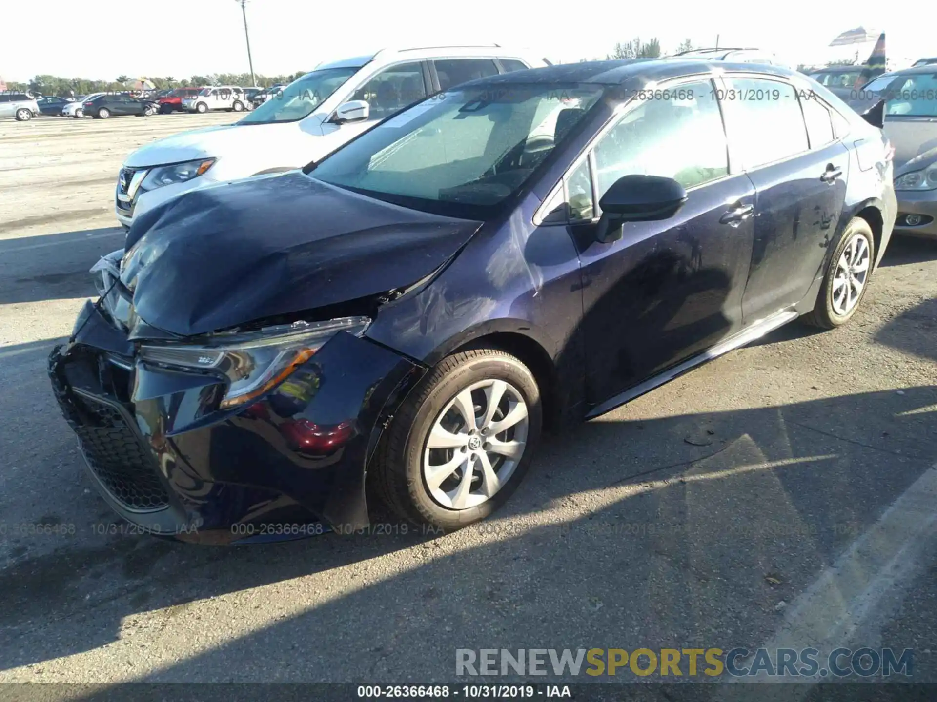 2 Photograph of a damaged car 5YFEPRAE6LP054879 TOYOTA COROLLA 2020