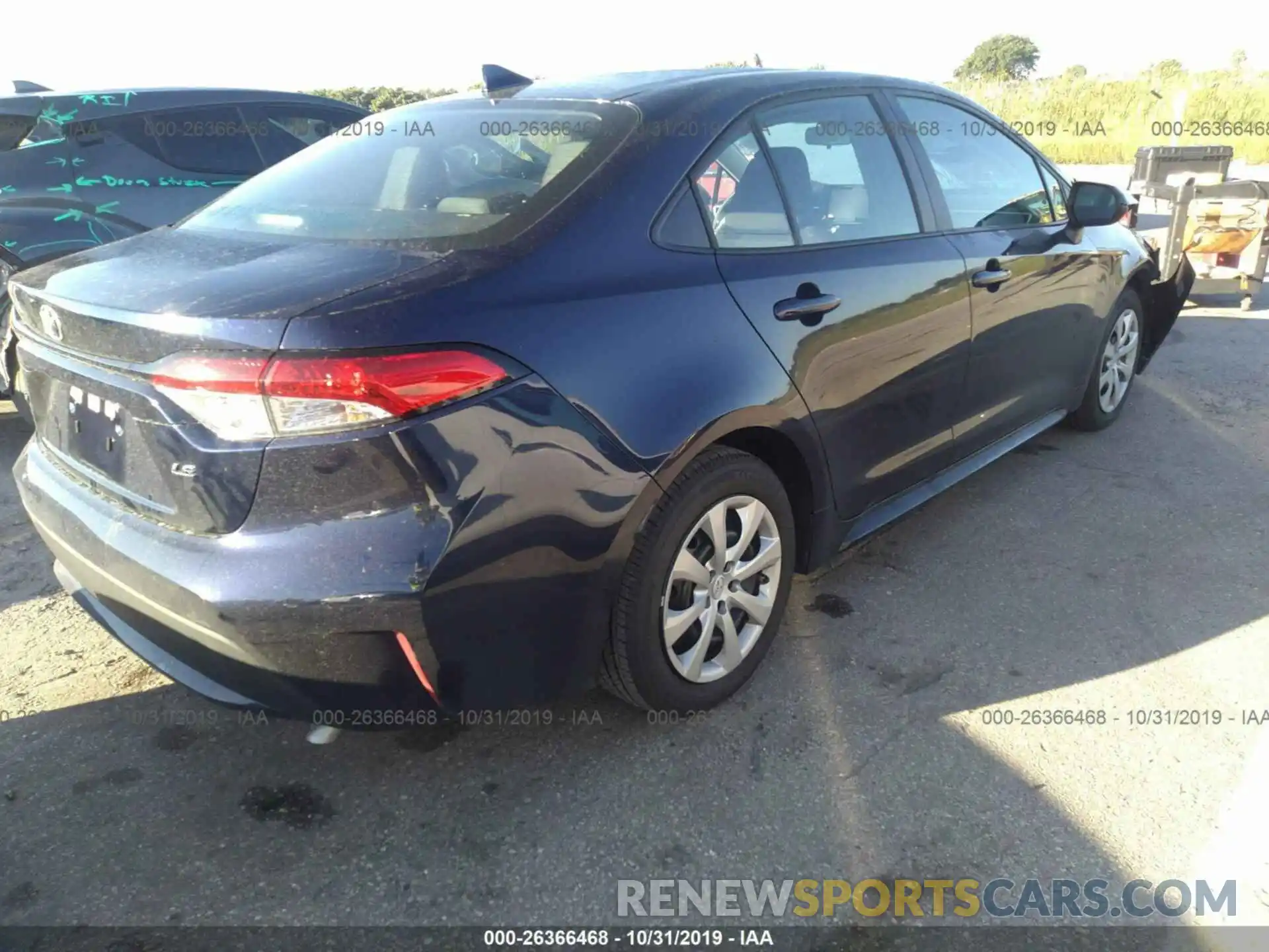 4 Photograph of a damaged car 5YFEPRAE6LP054879 TOYOTA COROLLA 2020