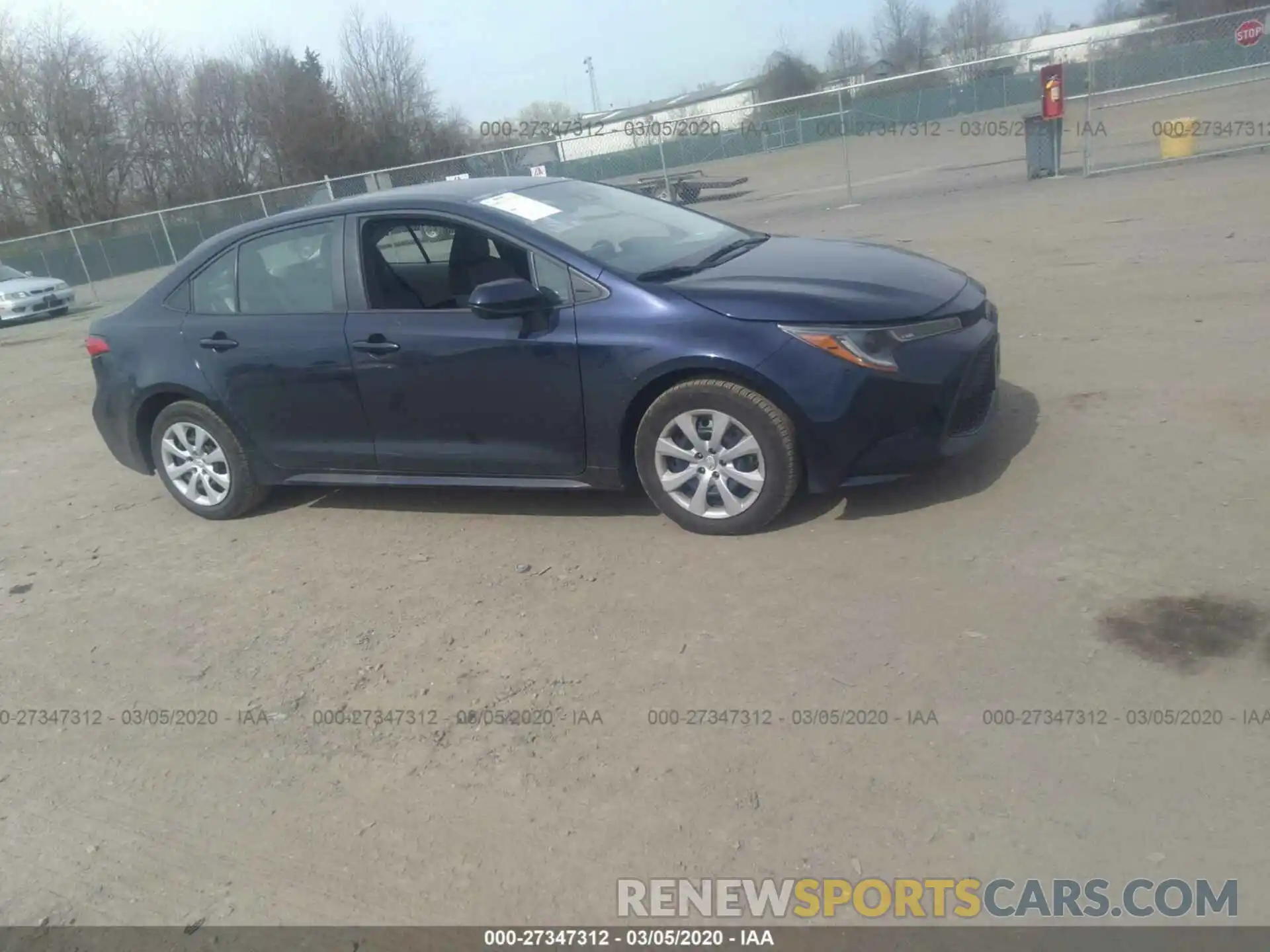 1 Photograph of a damaged car 5YFEPRAE6LP055384 TOYOTA COROLLA 2020