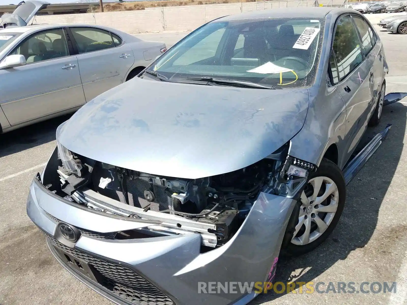 2 Photograph of a damaged car 5YFEPRAE6LP056034 TOYOTA COROLLA 2020