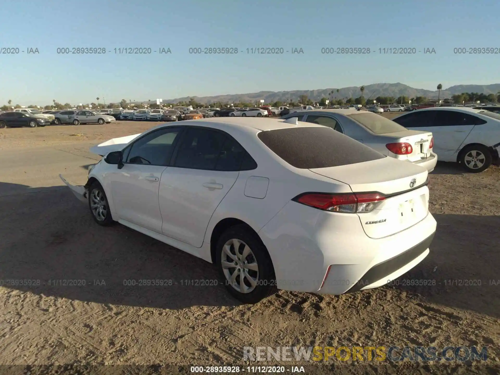 3 Photograph of a damaged car 5YFEPRAE6LP056440 TOYOTA COROLLA 2020