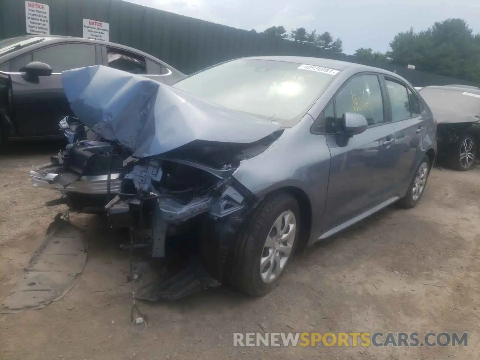 2 Photograph of a damaged car 5YFEPRAE6LP057121 TOYOTA COROLLA 2020