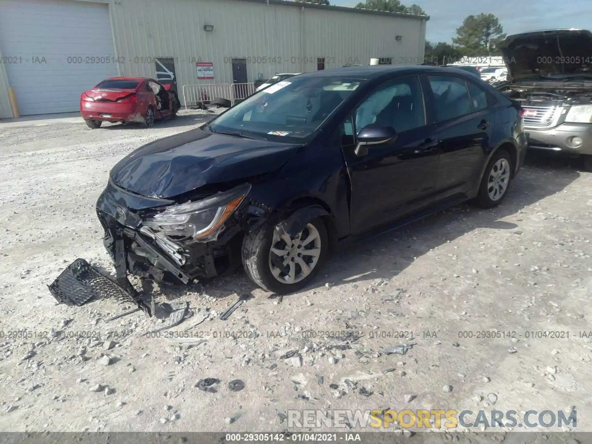 2 Photograph of a damaged car 5YFEPRAE6LP057863 TOYOTA COROLLA 2020