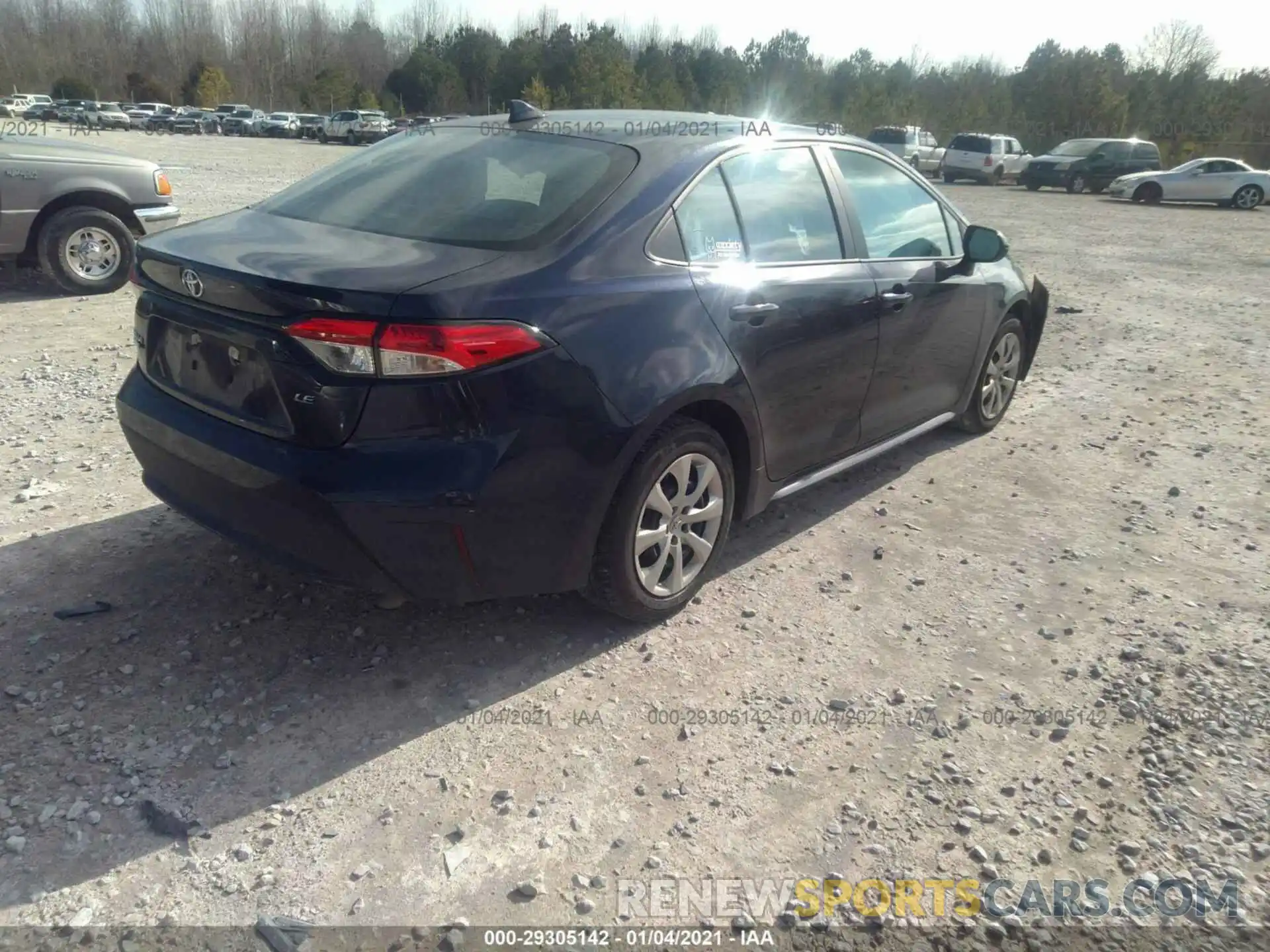 4 Photograph of a damaged car 5YFEPRAE6LP057863 TOYOTA COROLLA 2020