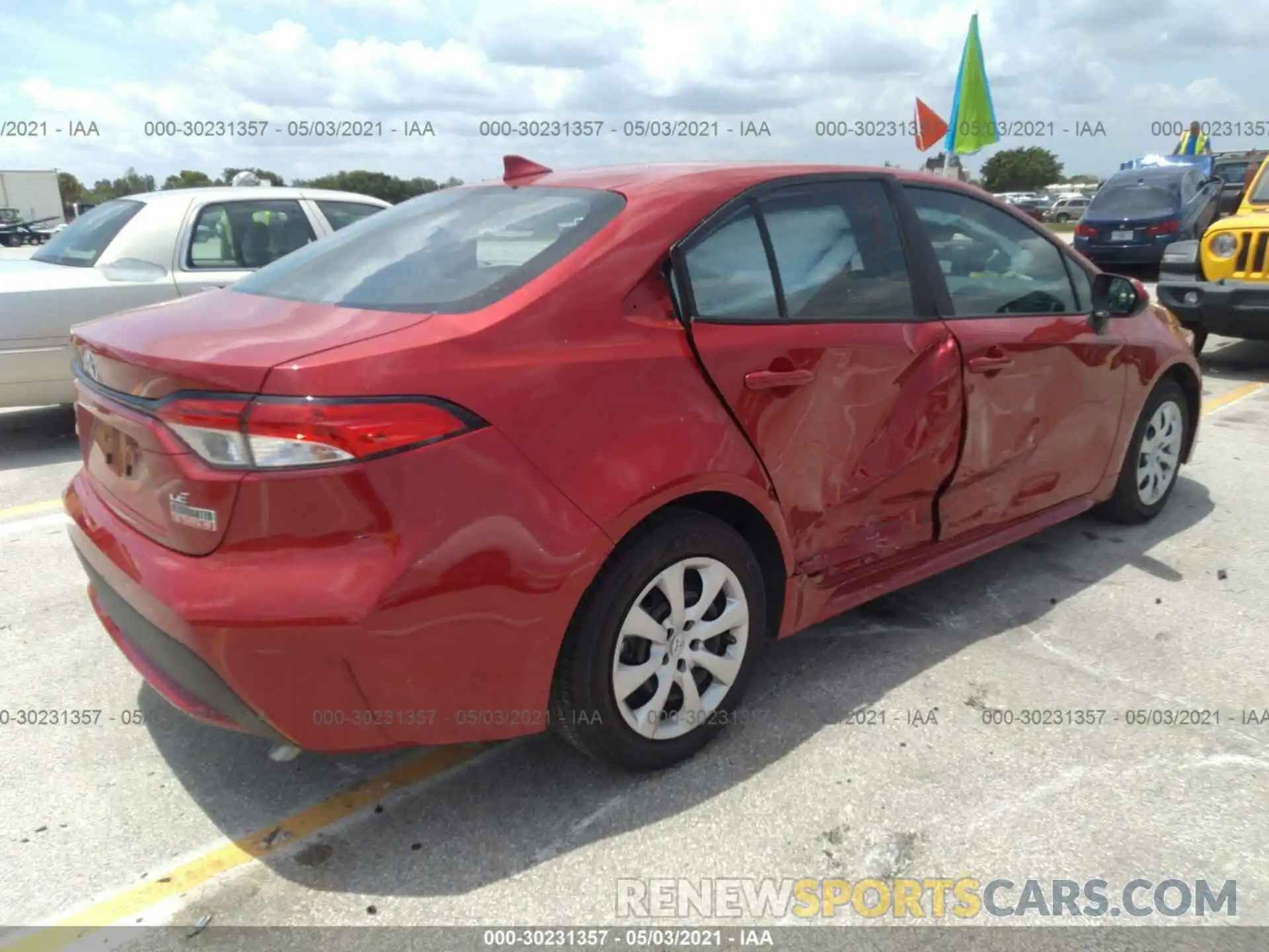 6 Photograph of a damaged car 5YFEPRAE6LP058236 TOYOTA COROLLA 2020