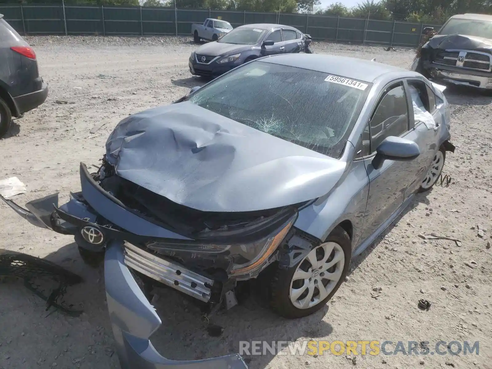 2 Photograph of a damaged car 5YFEPRAE6LP058382 TOYOTA COROLLA 2020