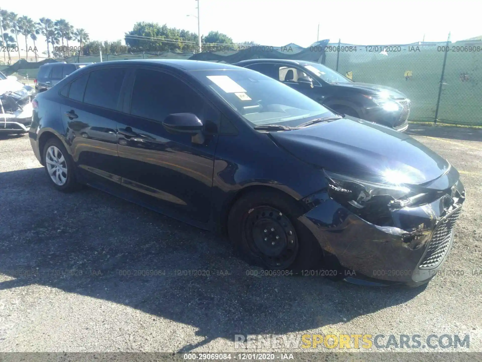 1 Photograph of a damaged car 5YFEPRAE6LP059466 TOYOTA COROLLA 2020