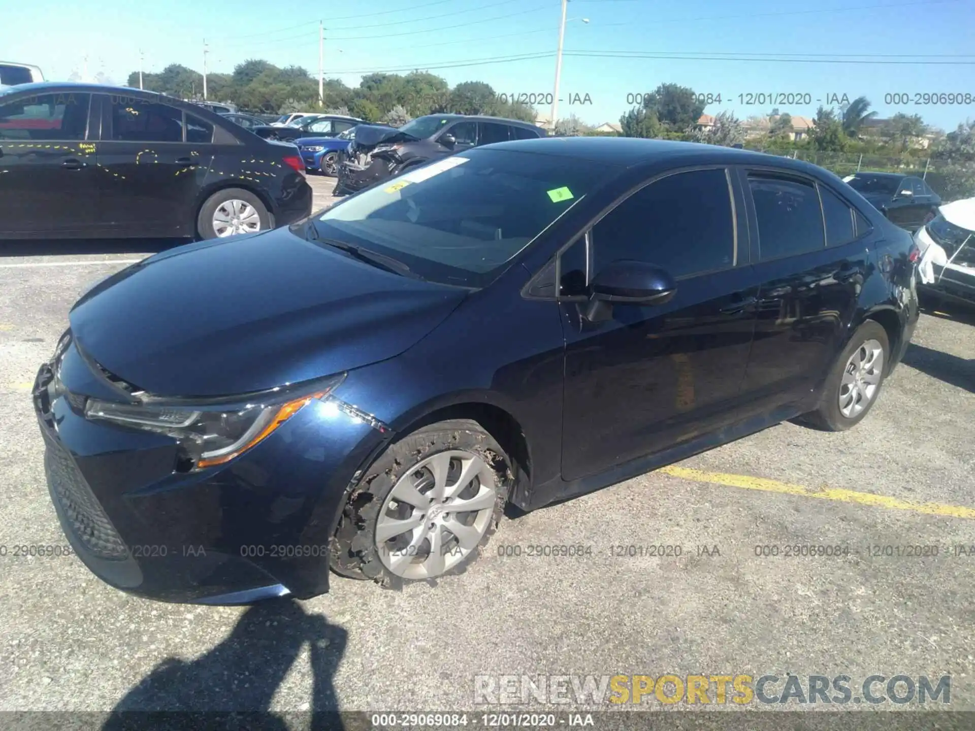 2 Photograph of a damaged car 5YFEPRAE6LP059466 TOYOTA COROLLA 2020