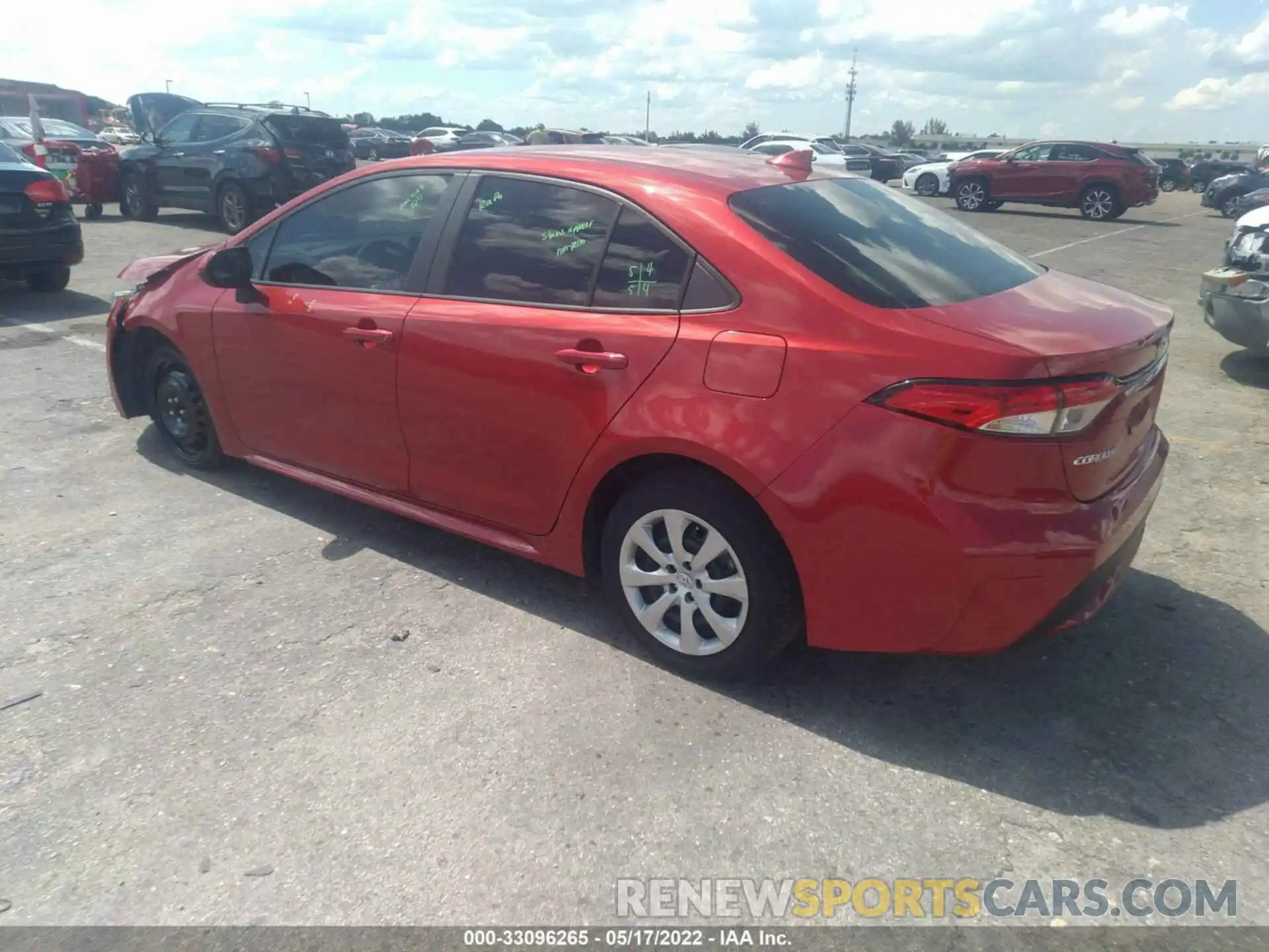 3 Photograph of a damaged car 5YFEPRAE6LP059631 TOYOTA COROLLA 2020