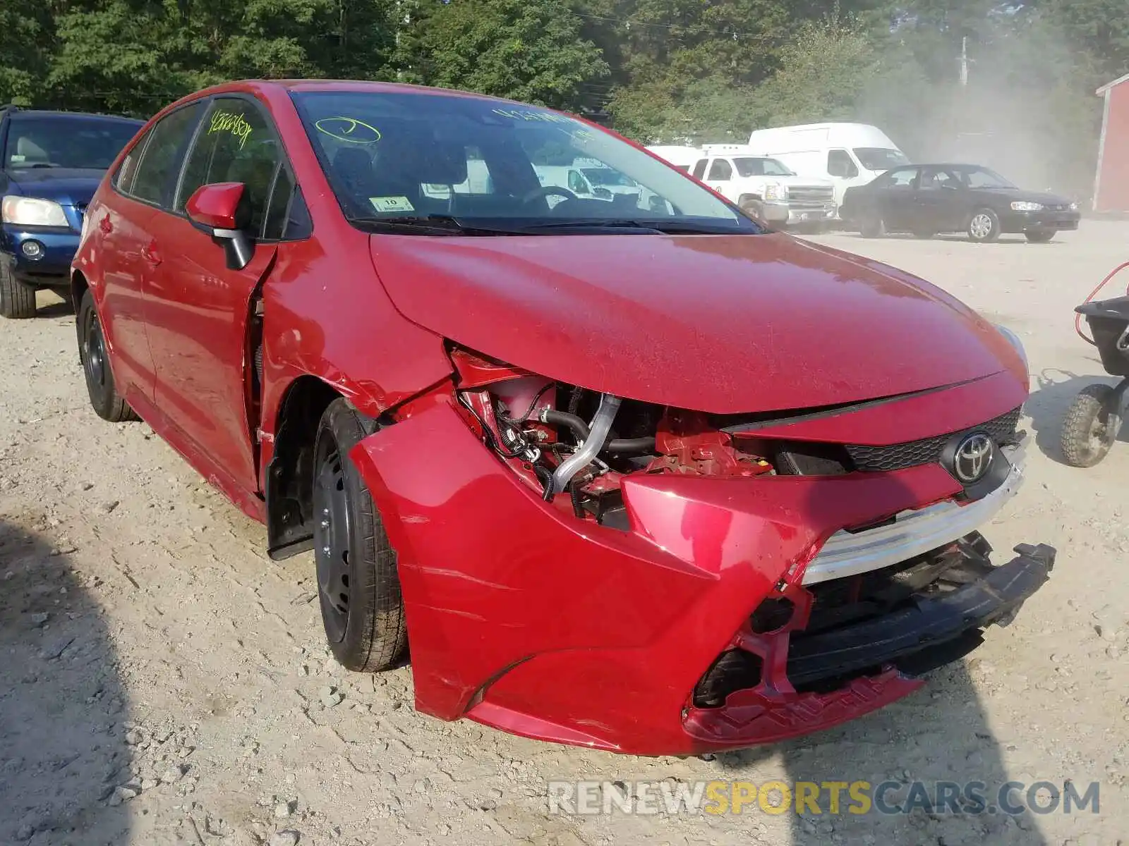 1 Photograph of a damaged car 5YFEPRAE6LP059757 TOYOTA COROLLA 2020